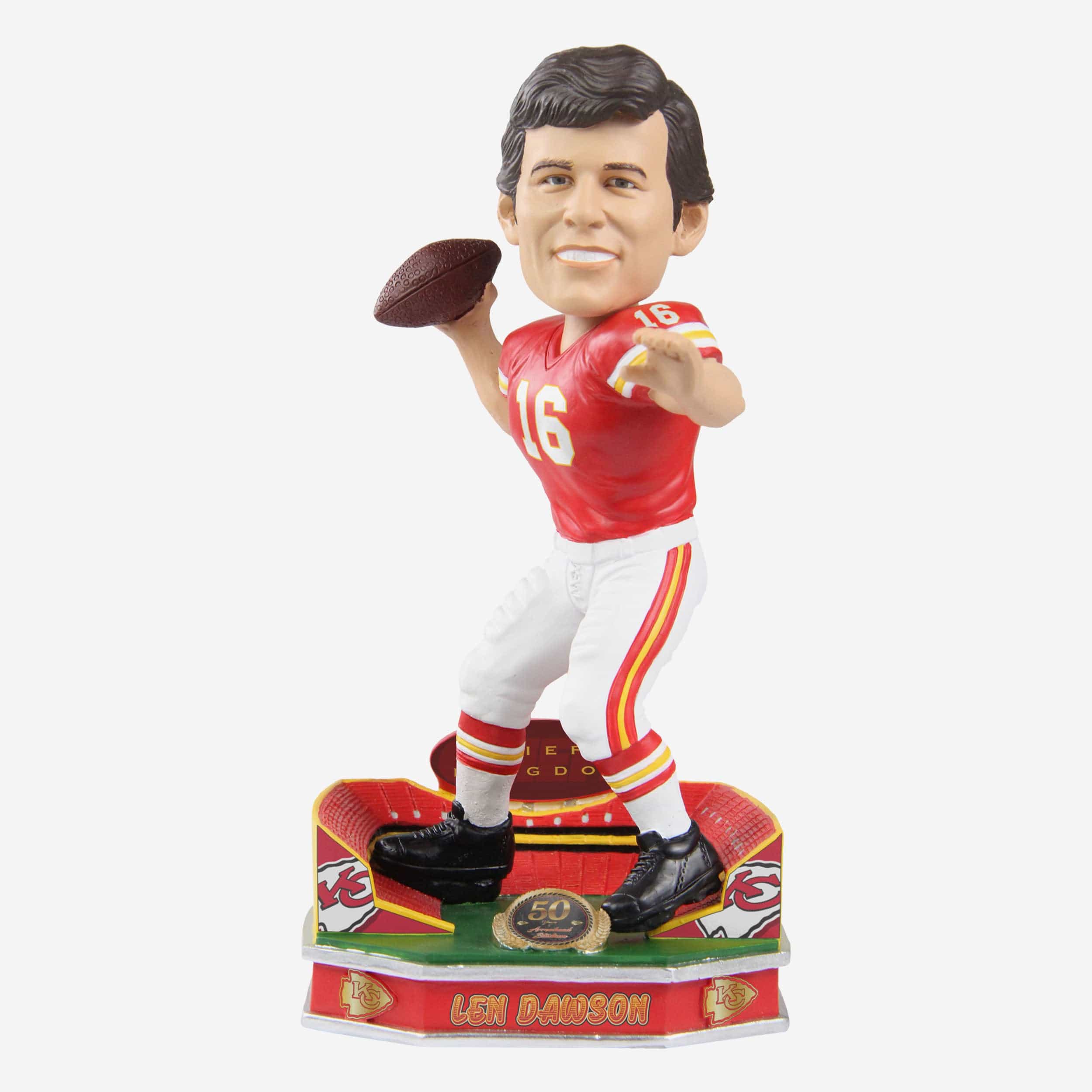 Len Dawson Kansas City Chiefs Arrowhead Stadium 50th Anniversary Bobblehead