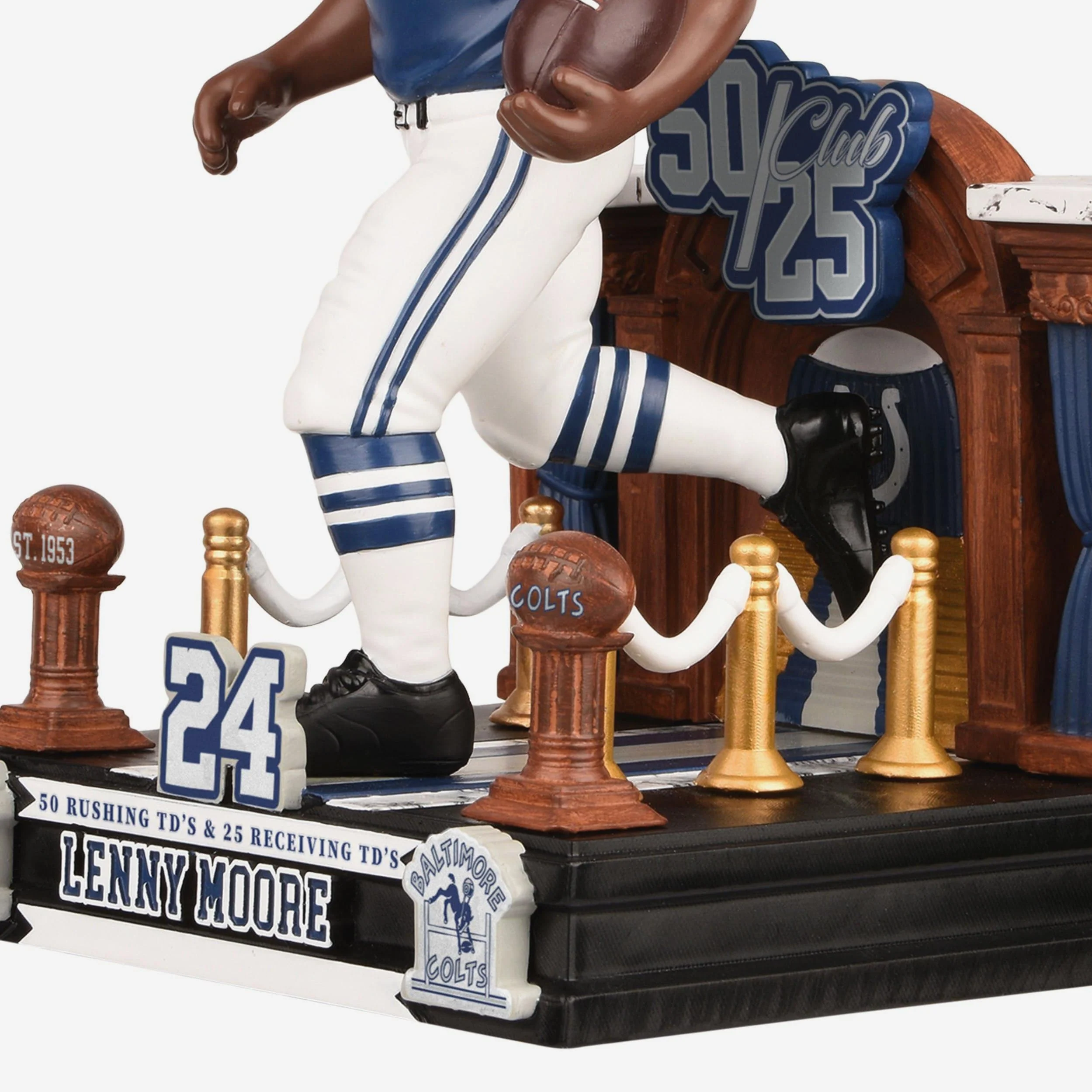 Lenny Moore Baltimore Colts 50/25 Touchdown Club Bobblehead - Image 3