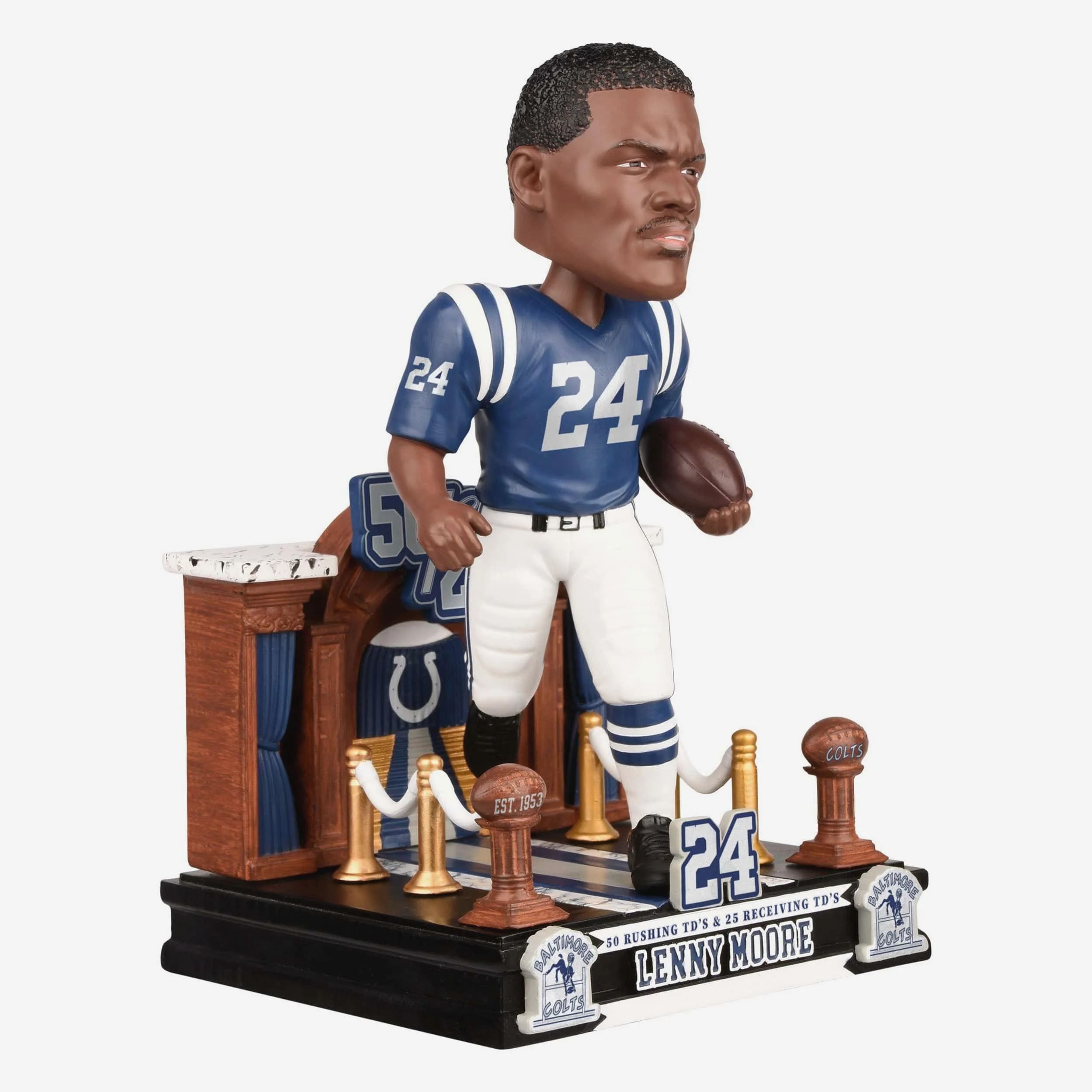 Lenny Moore Baltimore Colts 50/25 Touchdown Club Bobblehead - Image 4