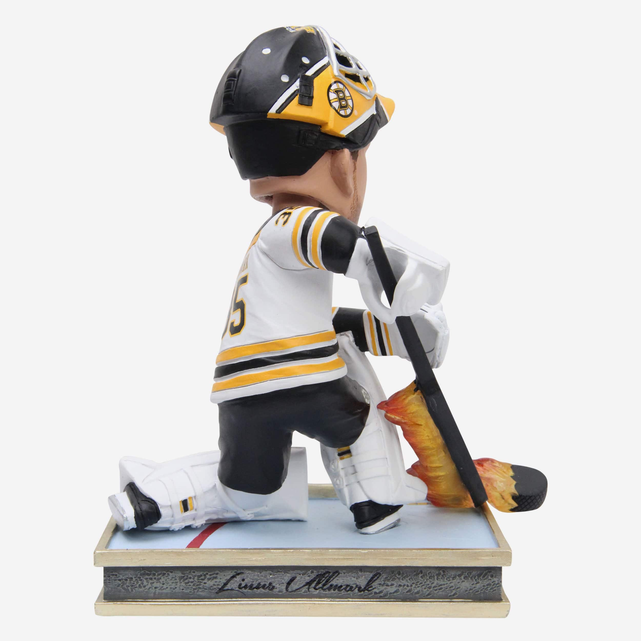Linus Ullmark Boston Bruins Firestick Goalie Goal Bobblehead - Image 5