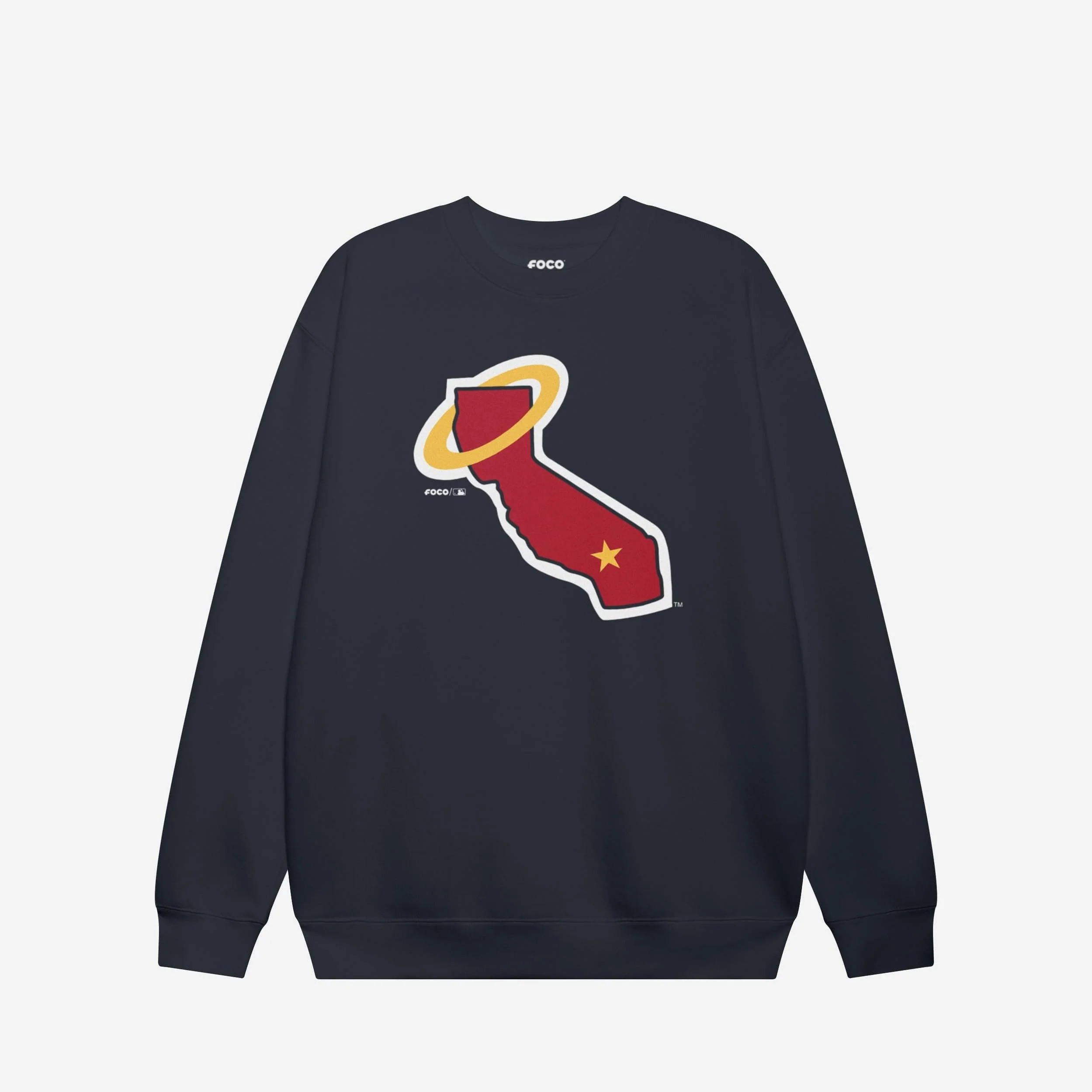 Los Angeles Angels 1970 Alternate Logo Crew Neck Sweatshirt - Image 3