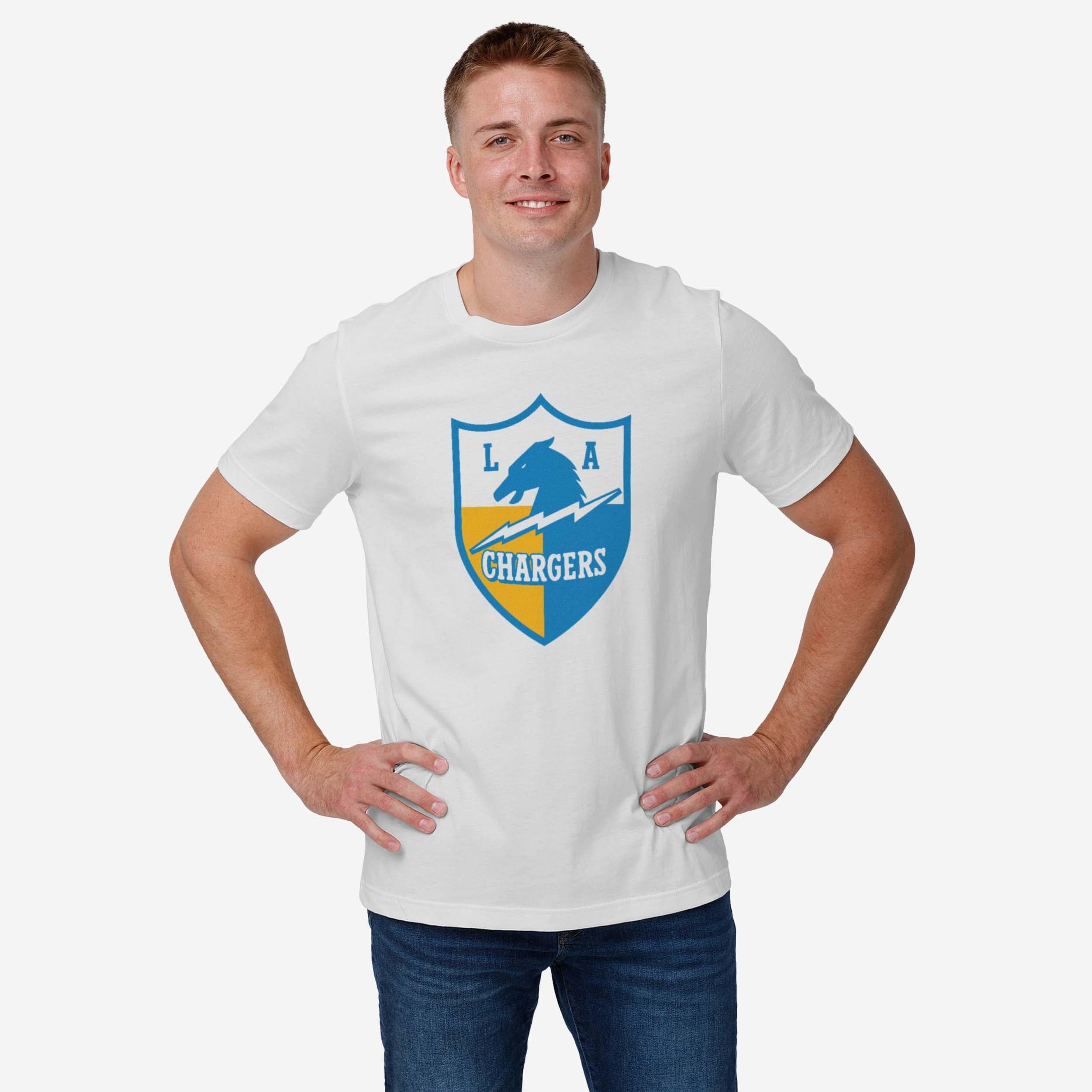 Los Angeles Chargers 1961 Retro Logo T-Shirt - Image 2