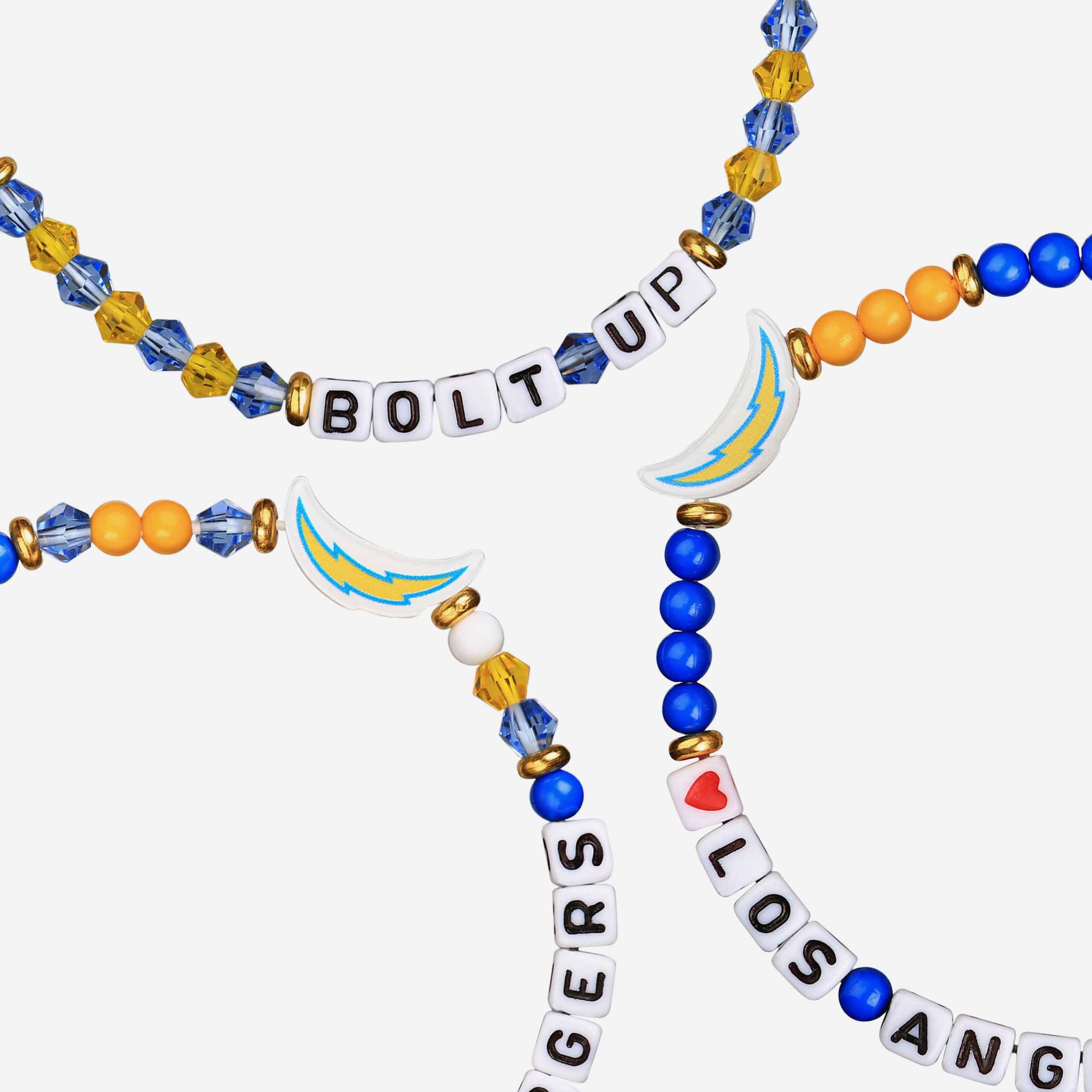 Los Angeles Chargers 3 Pack Friendship Bracelet - Image 2