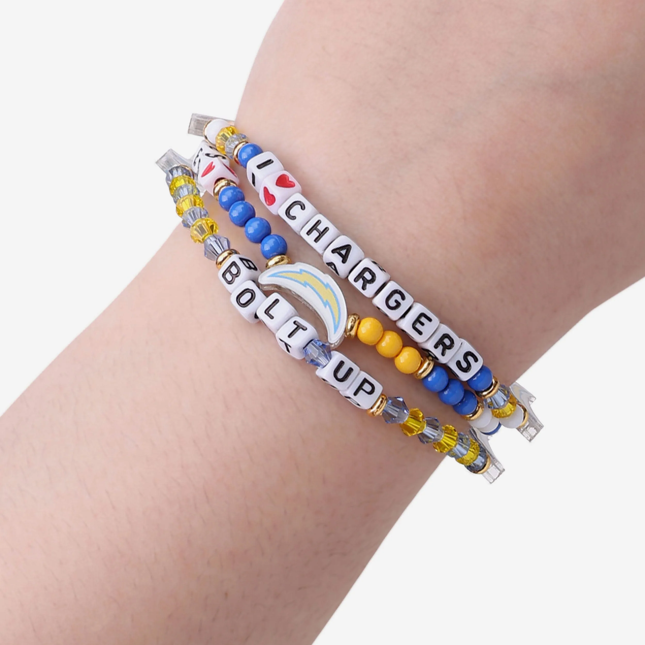 Los Angeles Chargers 3 Pack Friendship Bracelet - Image 4
