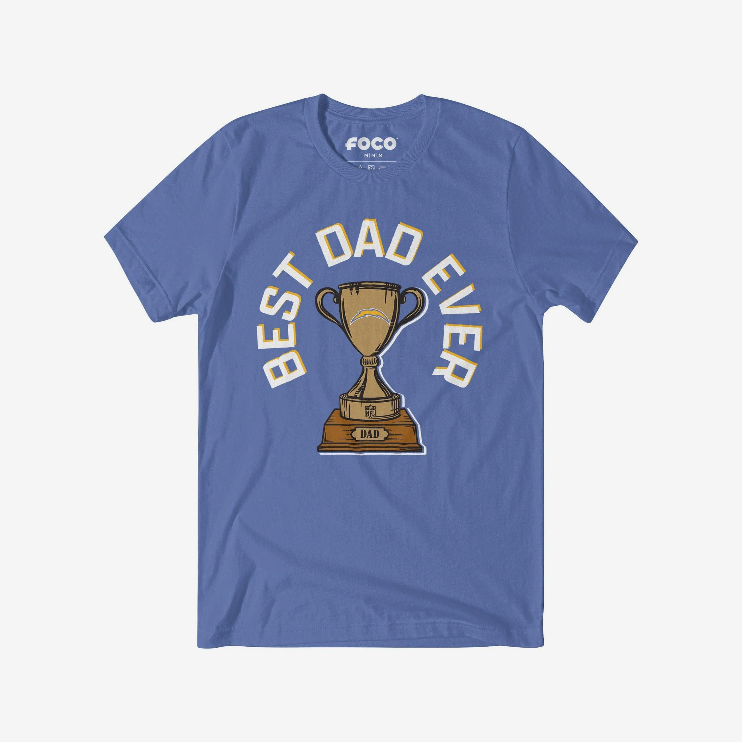 Los Angeles Chargers Best Dad Ever Trophy T-Shirt