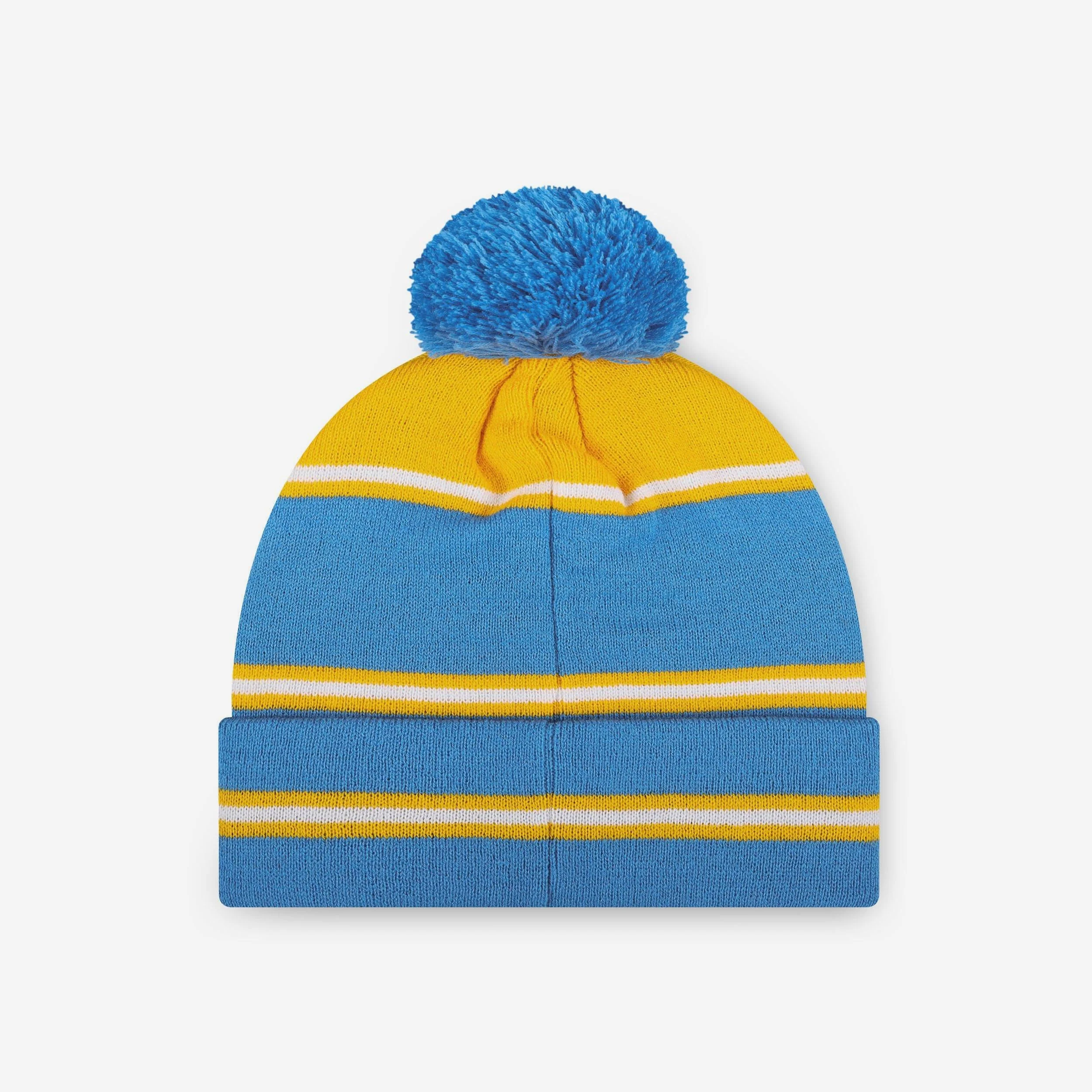 Los Angeles Chargers Big Wordmark Stripe Pom Beanie - Image 2