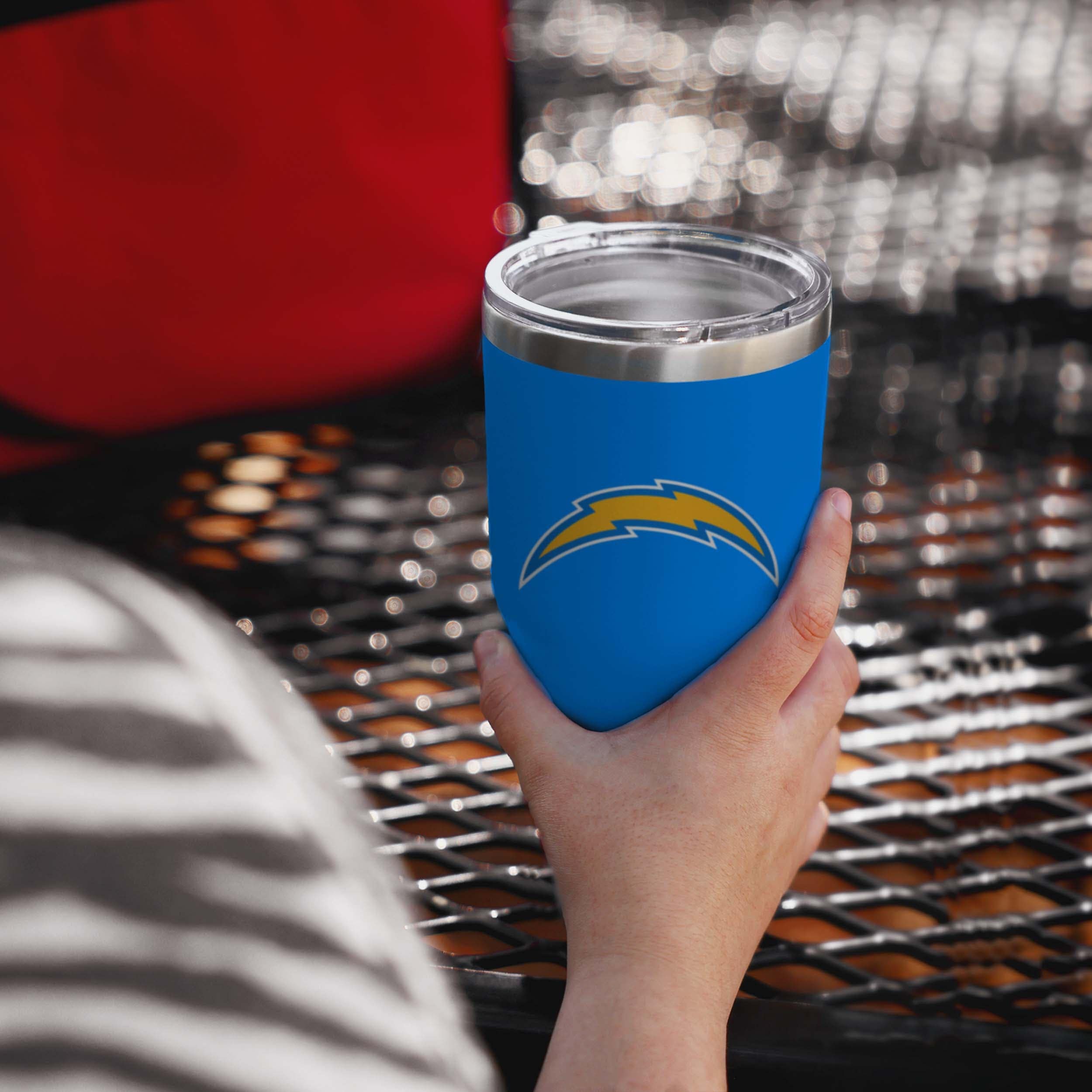 Los Angeles Chargers Blue Team Logo 30 oz Tumbler - Image 2