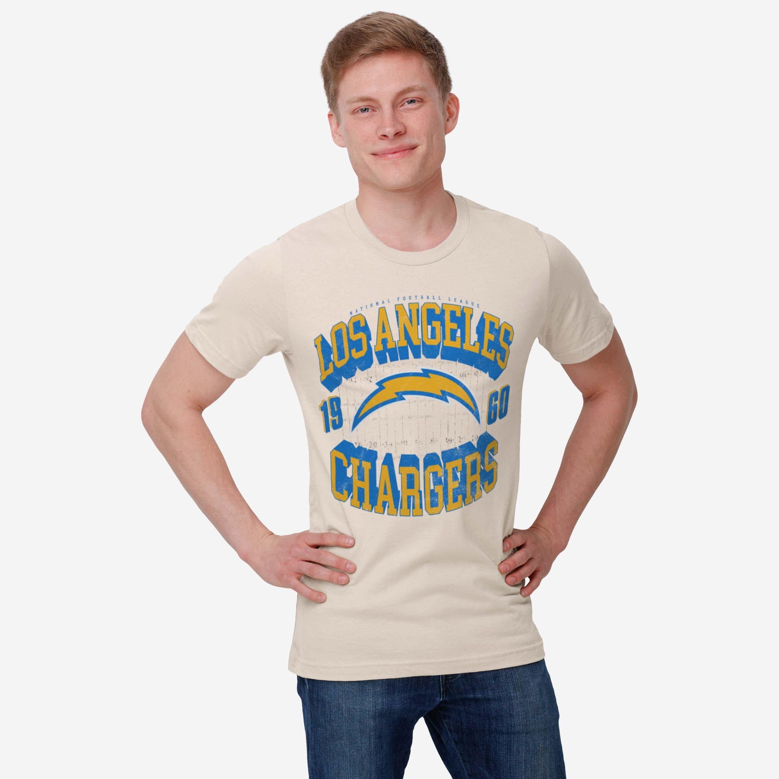 Los Angeles Chargers Field Arched Wordmark T-Shirt - Image 2
