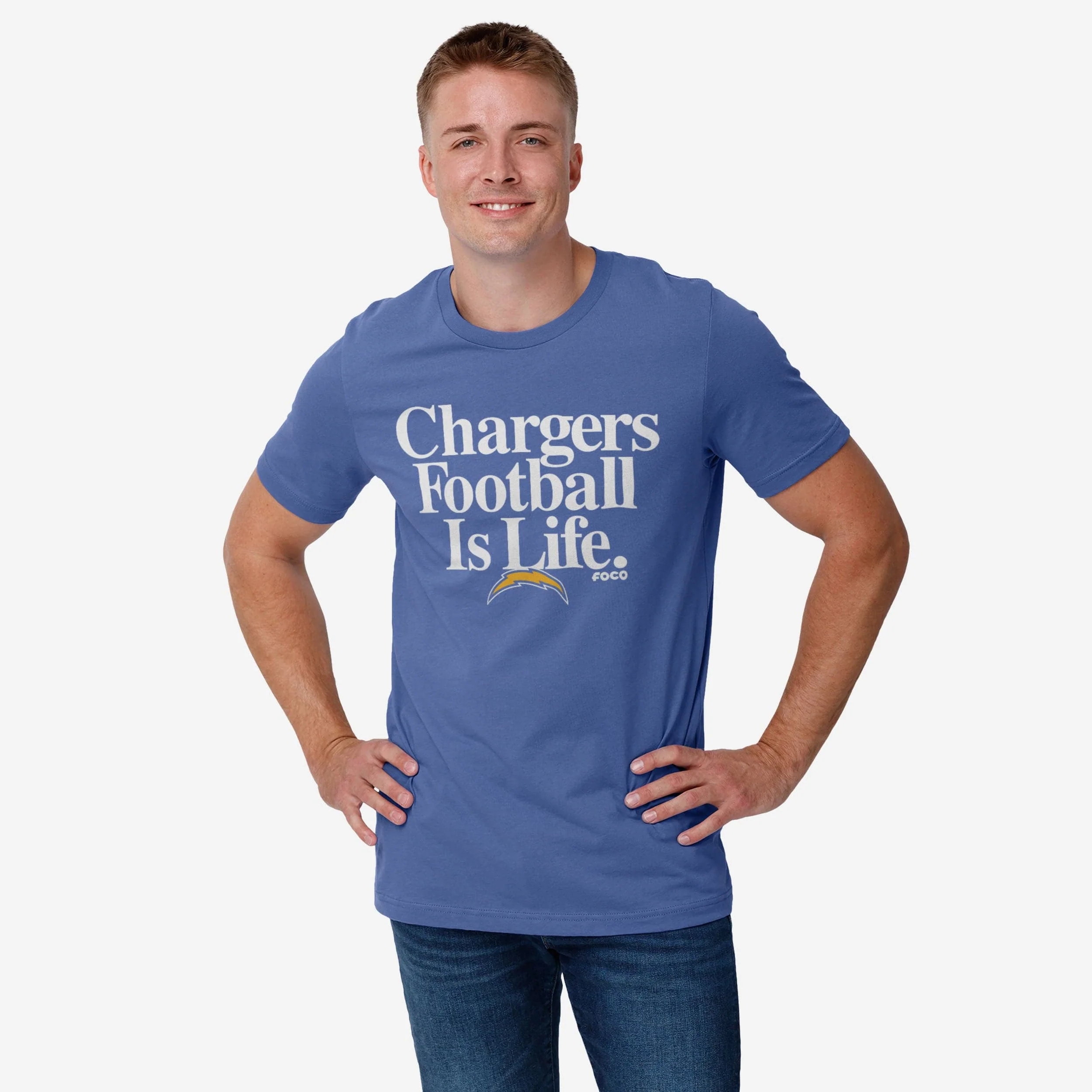Los Angeles Chargers Football is Life T-Shirt - Image 2