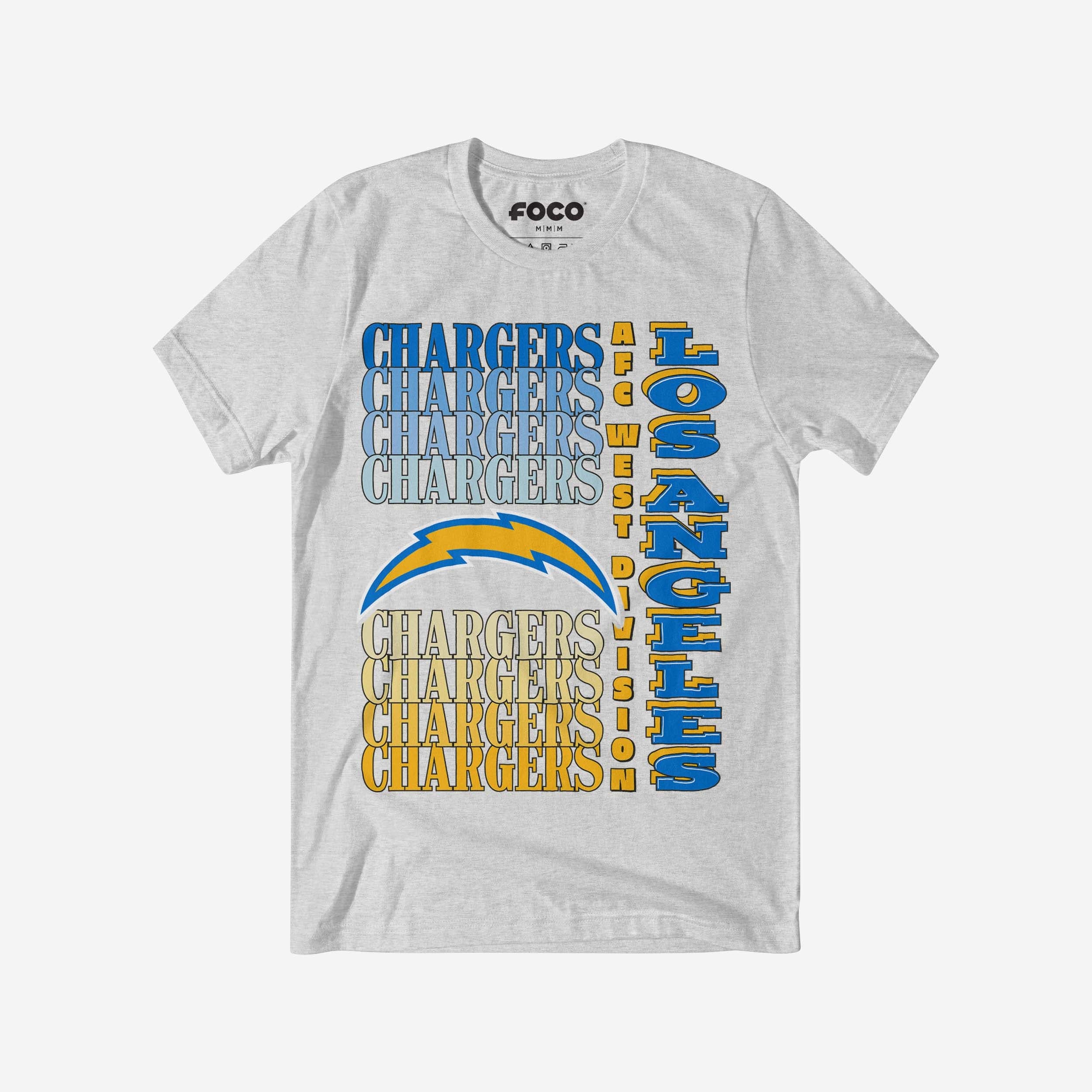 Los Angeles Chargers Gradient Wordmark T-Shirt
