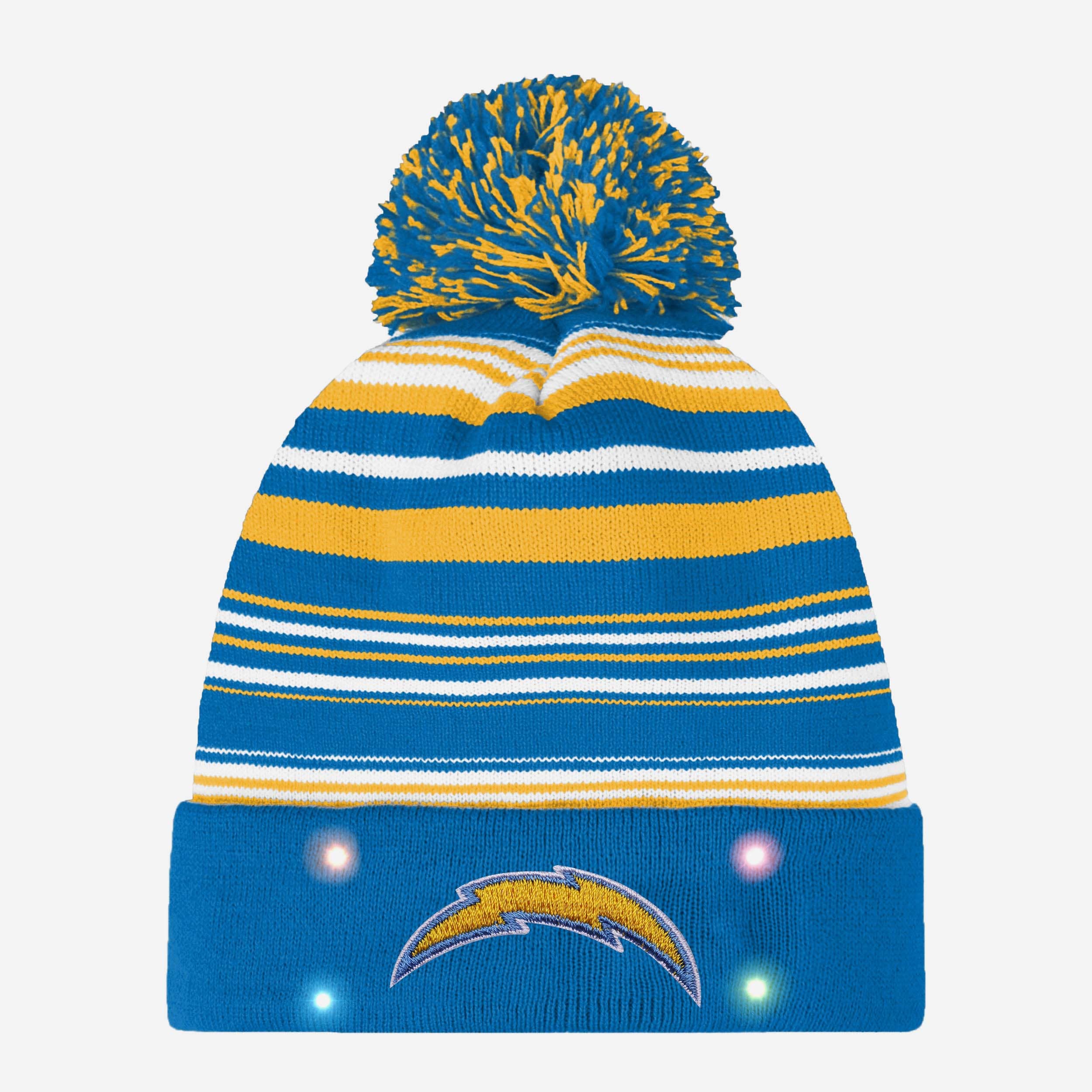 Los Angeles Chargers Horizontal Stripe Light Up Beanie - Image 2