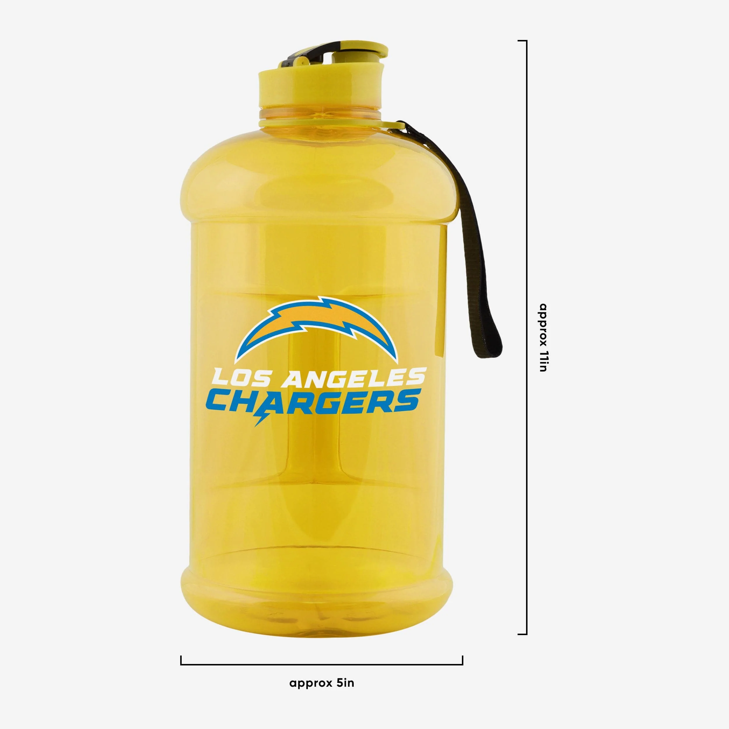 Los Angeles Chargers Large Team Color Clear Sports Bottle - Image 5