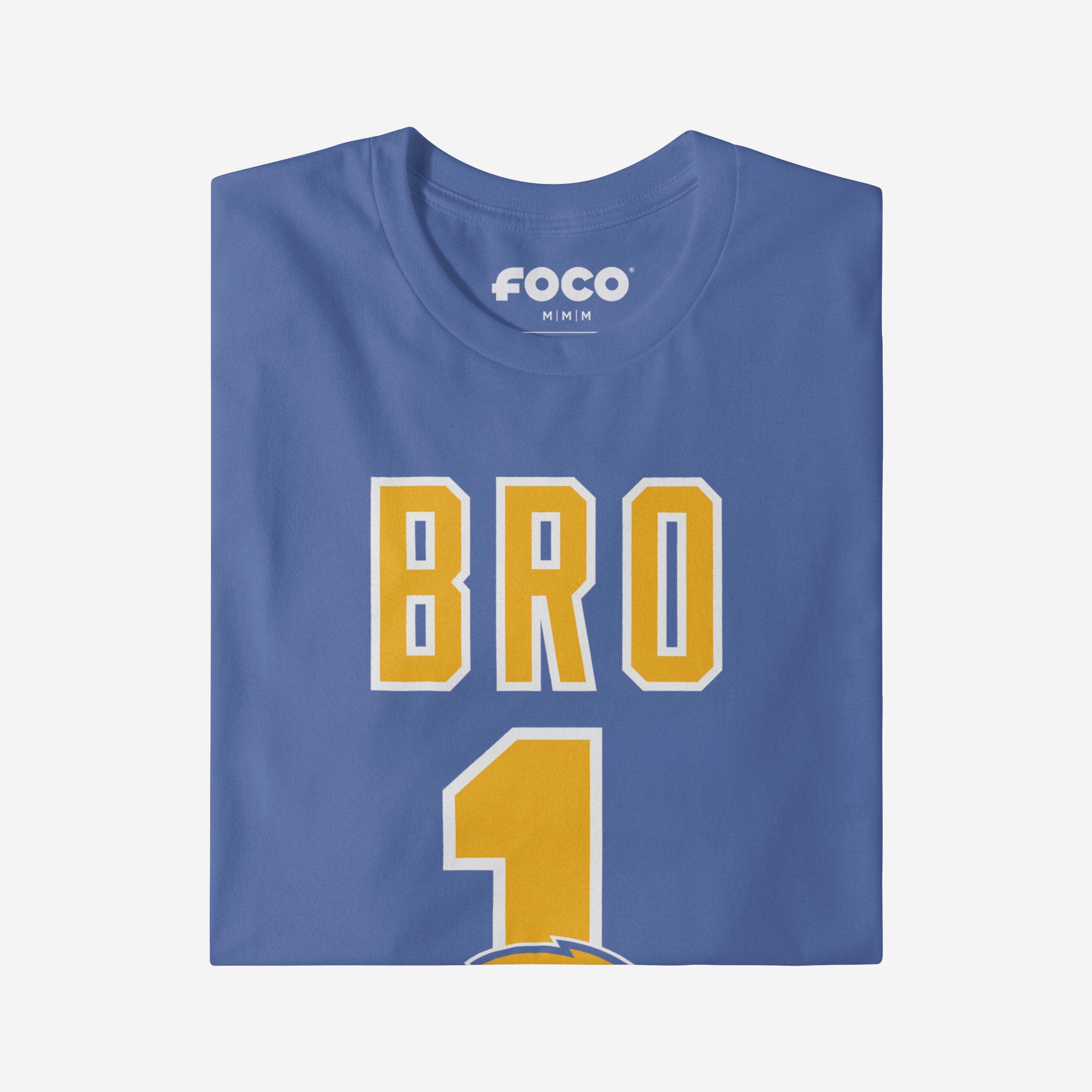 Los Angeles Chargers Number 1 Bro T-Shirt - Image 4