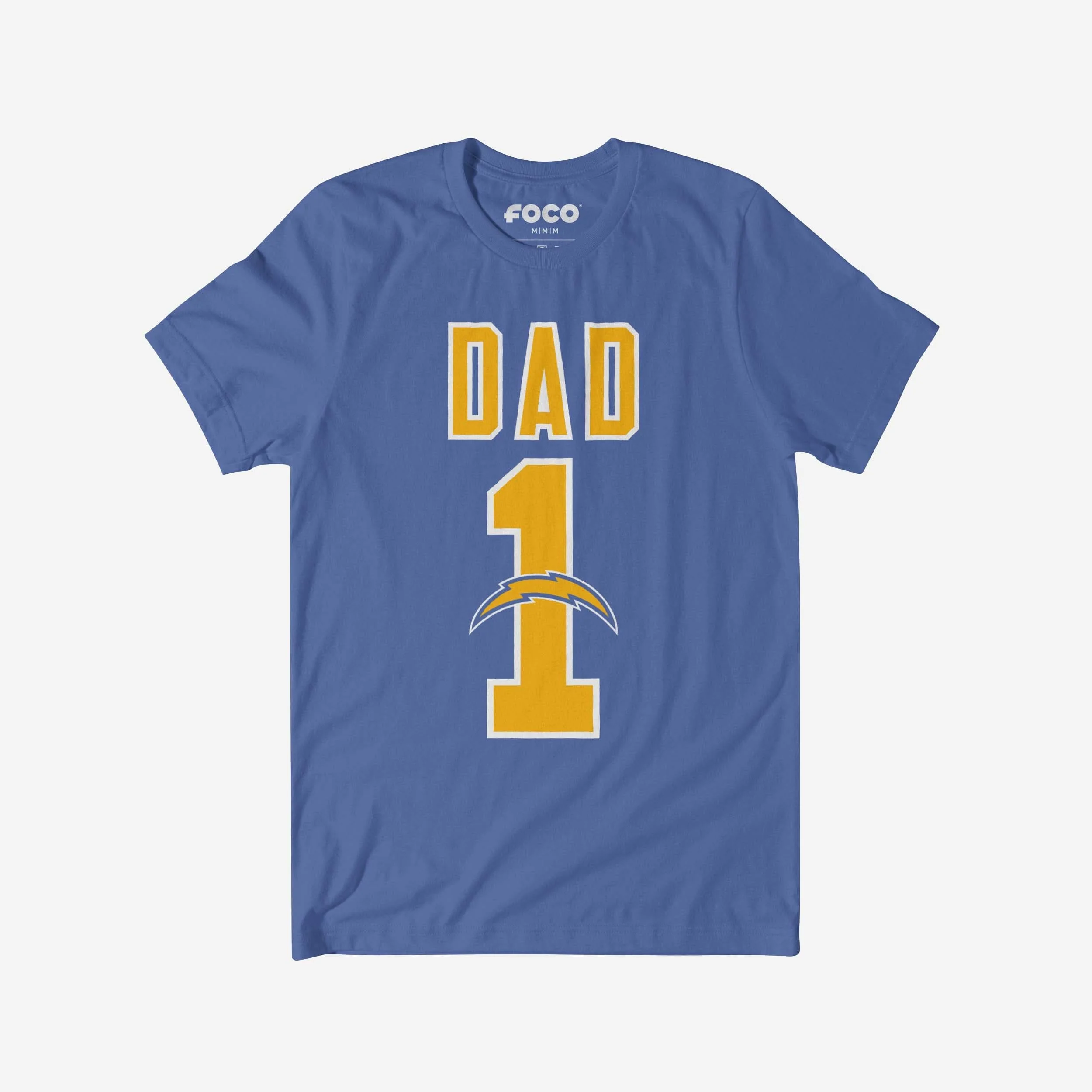 Los Angeles Chargers Number 1 Dad T-Shirt