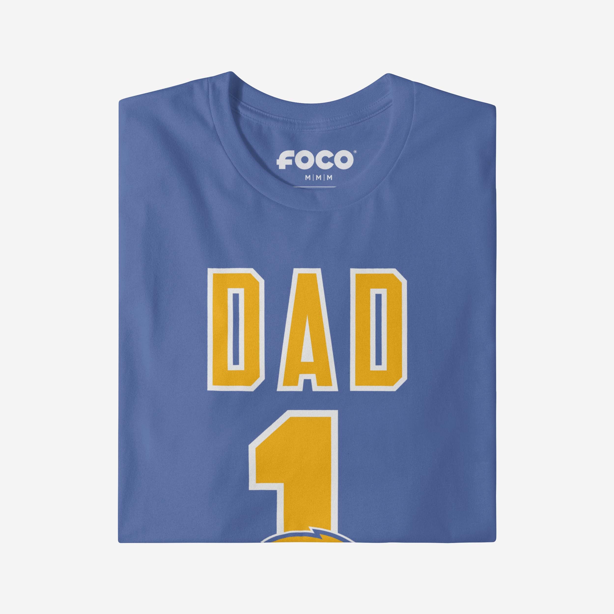 Los Angeles Chargers Number 1 Dad T-Shirt - Image 4