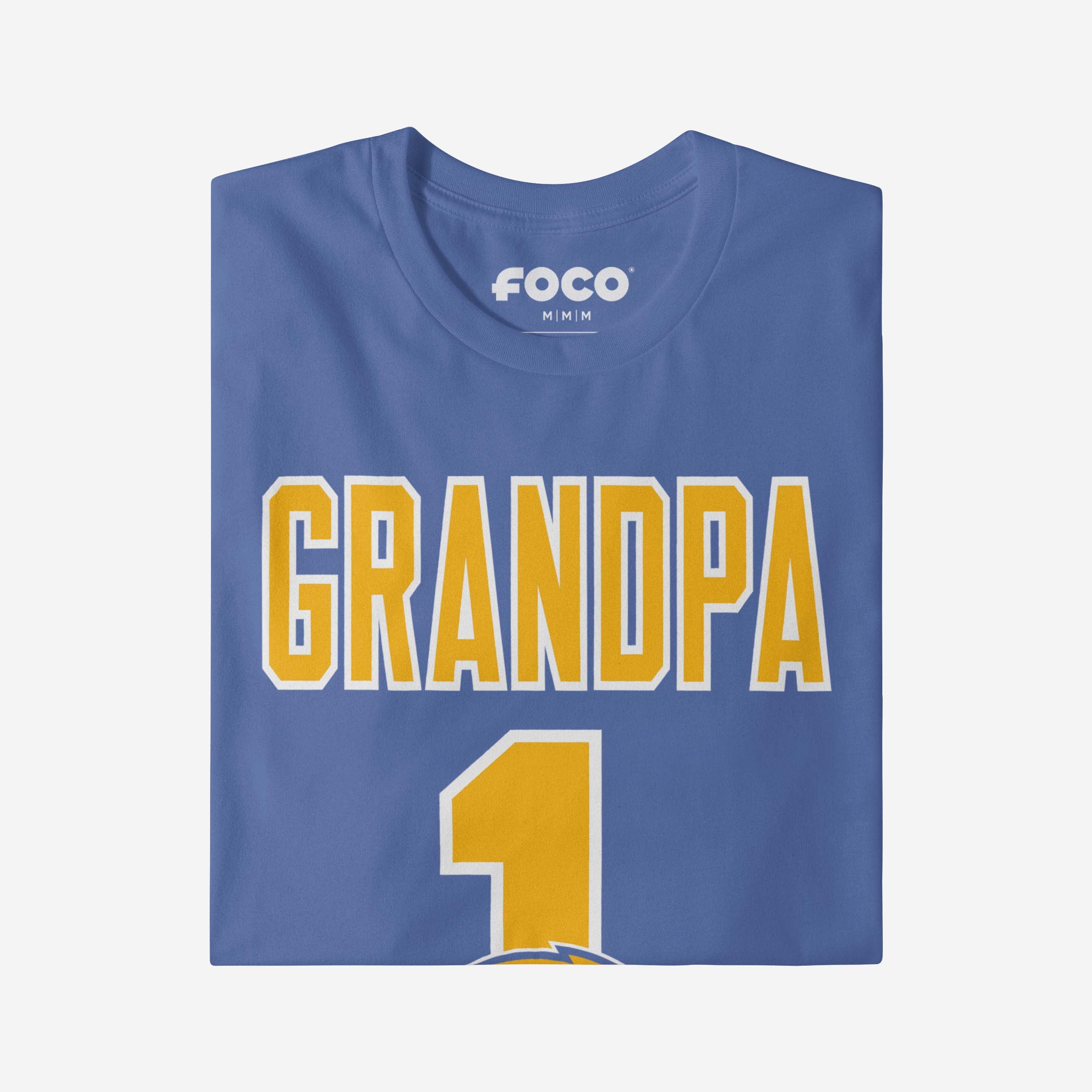 Los Angeles Chargers Number 1 Grandpa T-Shirt - Image 3