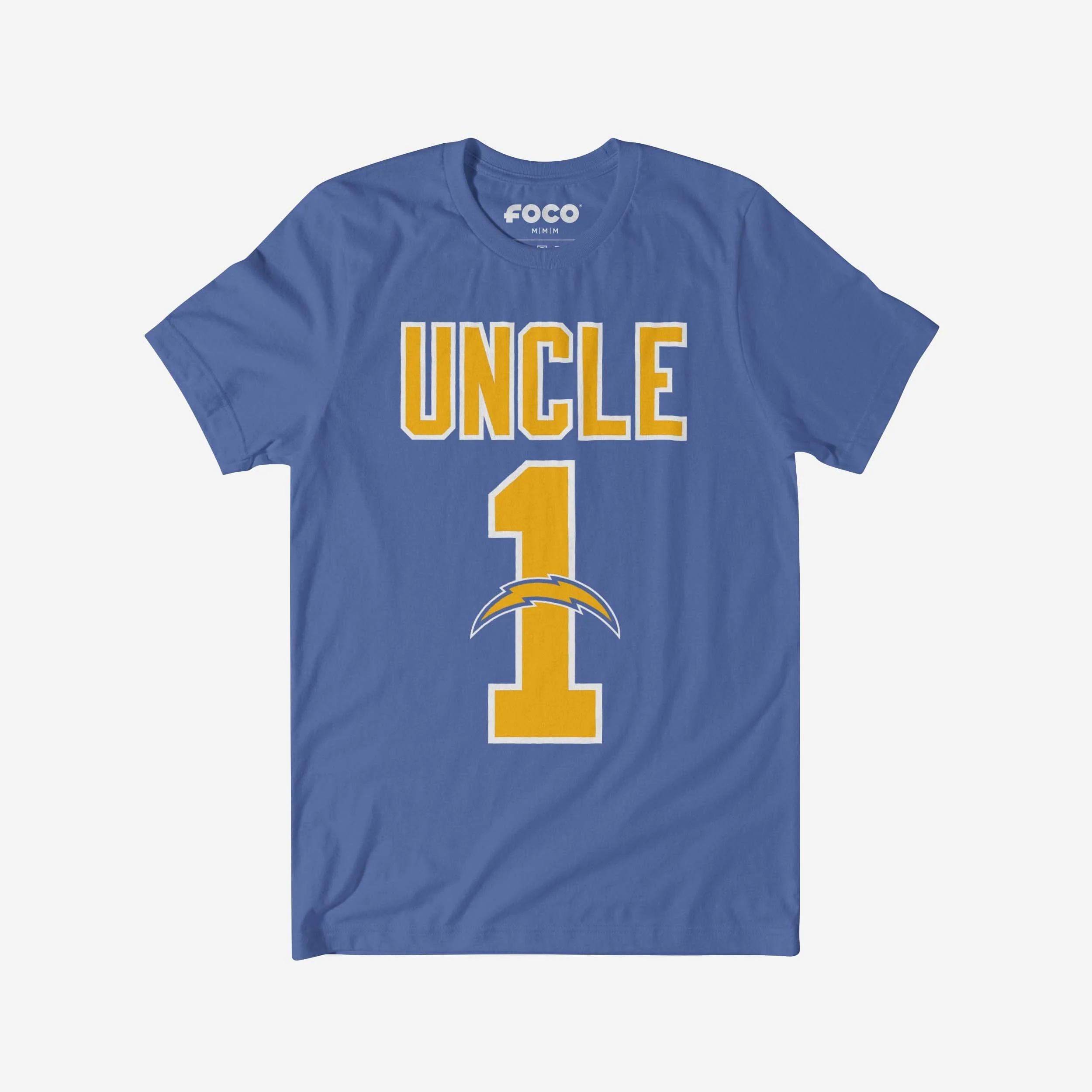 Los Angeles Chargers Number 1 Uncle T-Shirt