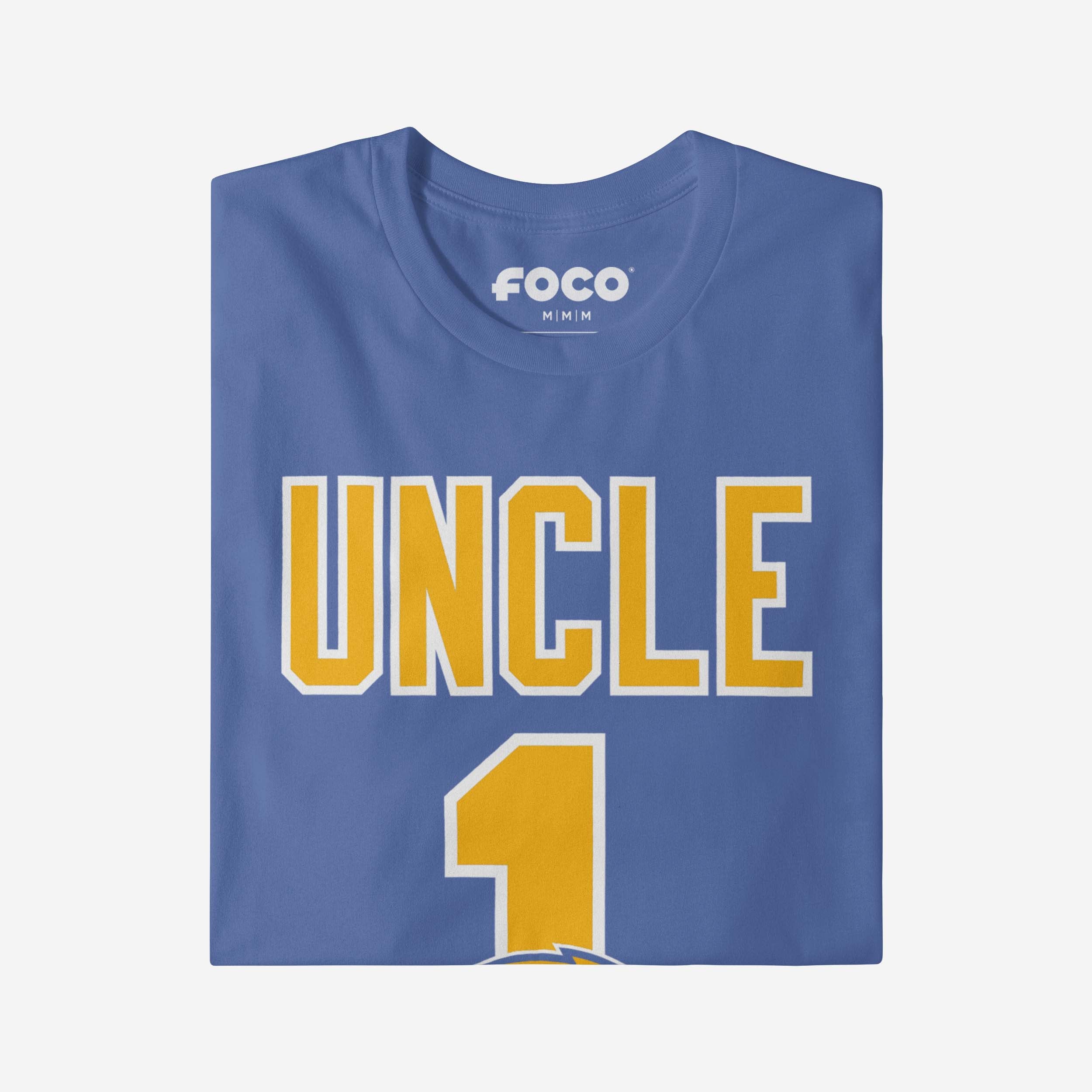 Los Angeles Chargers Number 1 Uncle T-Shirt - Image 4