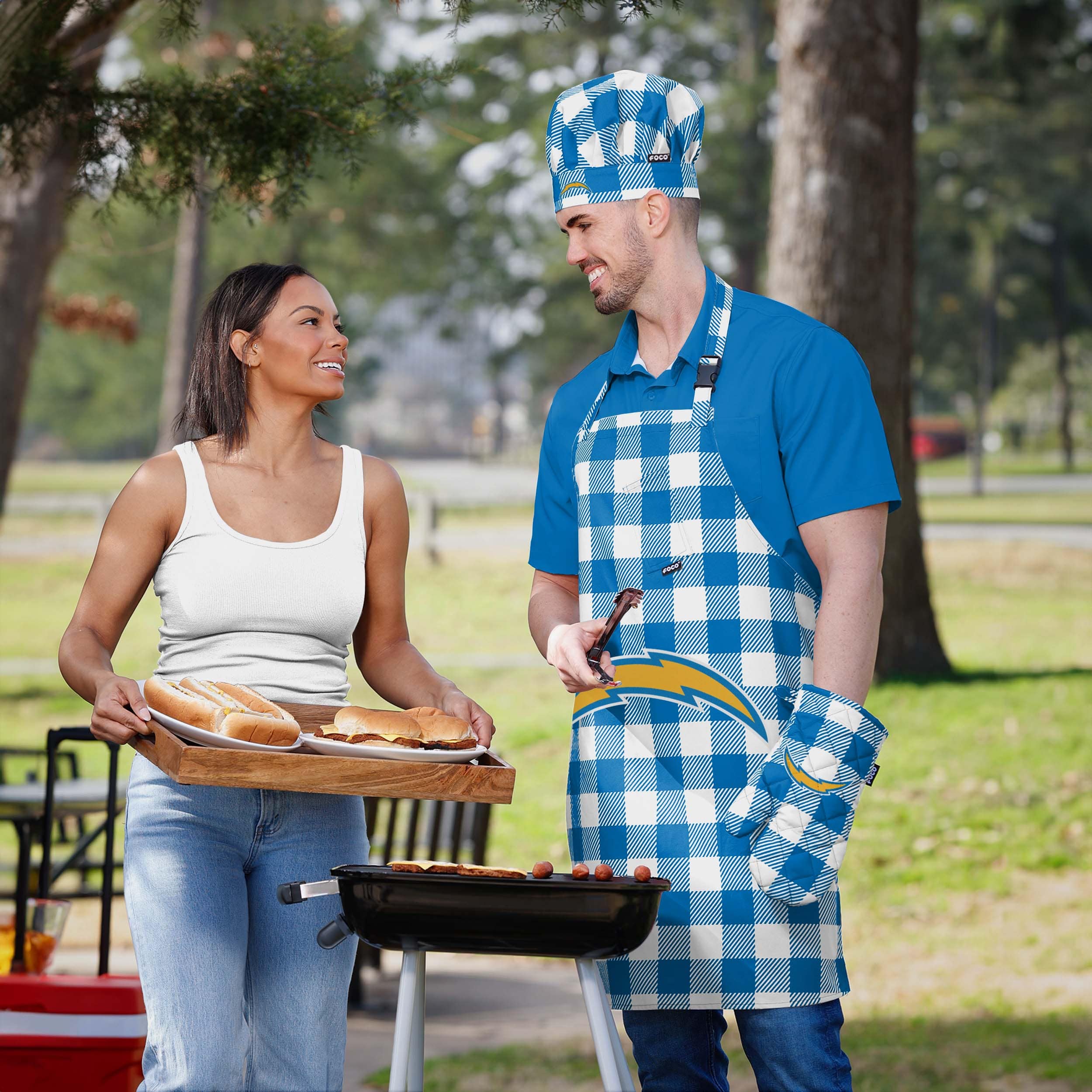 Los Angeles Chargers Plaid Chef Set - Image 5