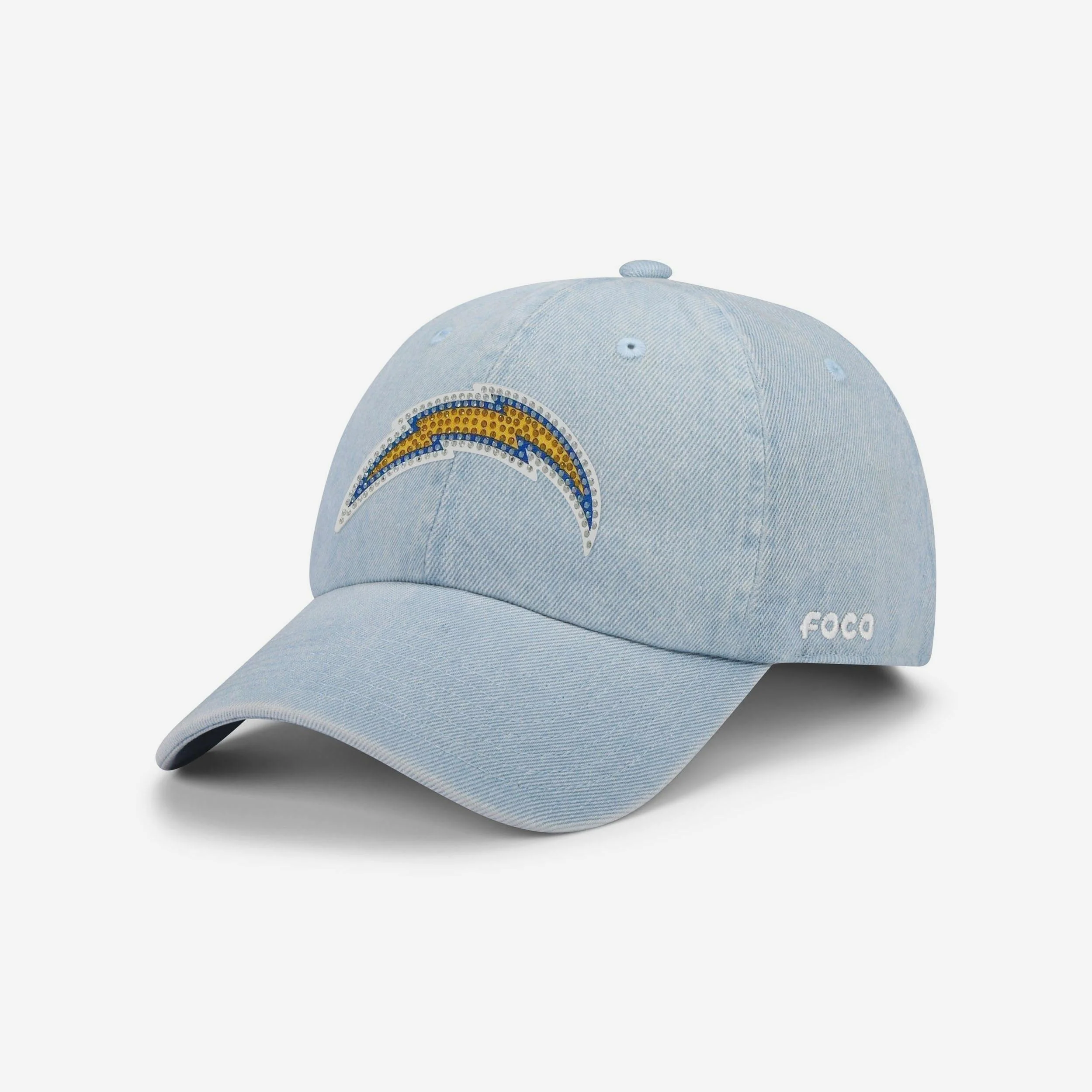 Los Angeles Chargers Rhinestone Logo Denim Casual Cap