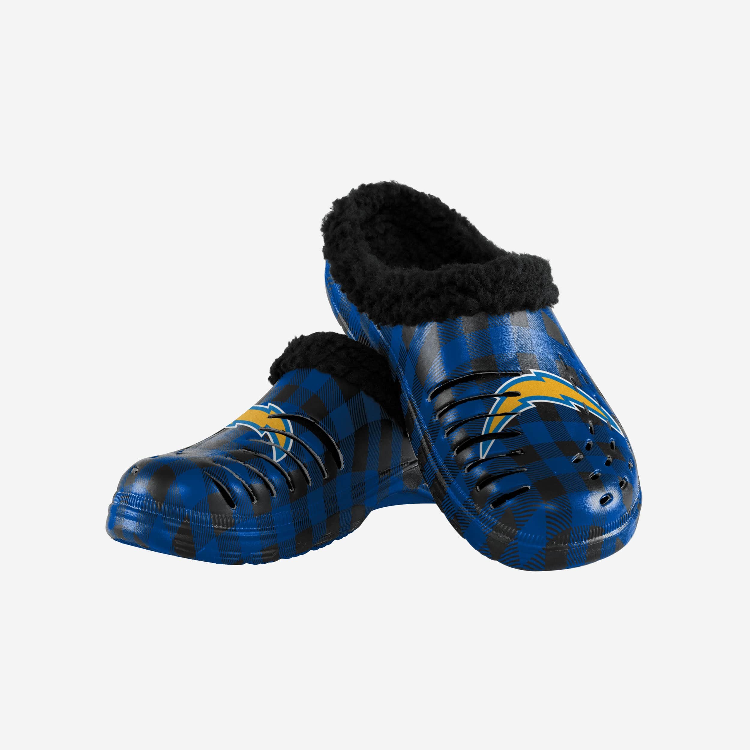 Los Angeles Chargers Sherpa Lined Buffalo Check Clog - Image 3