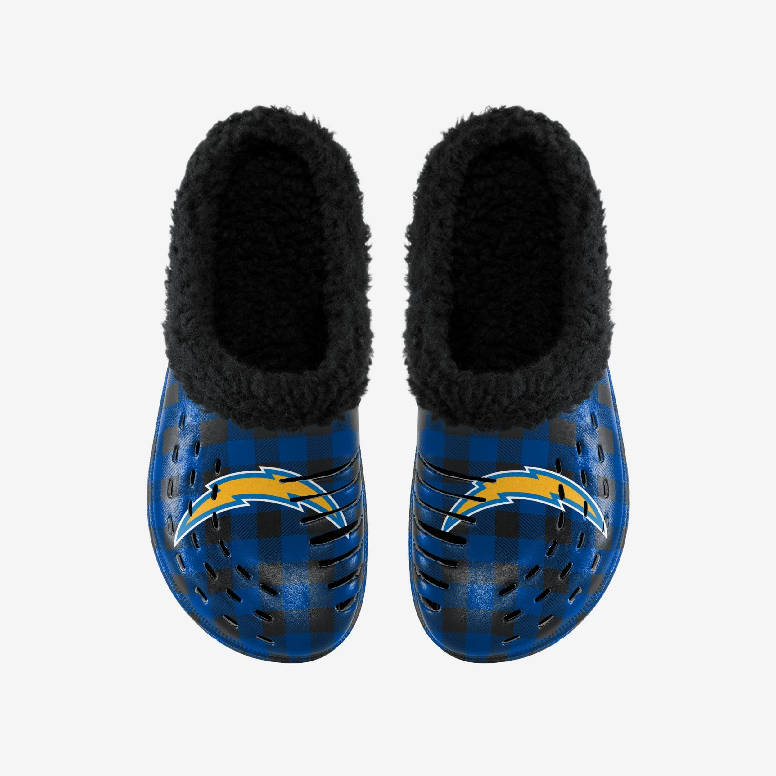 Los Angeles Chargers Sherpa Lined Buffalo Check Clog - Image 4