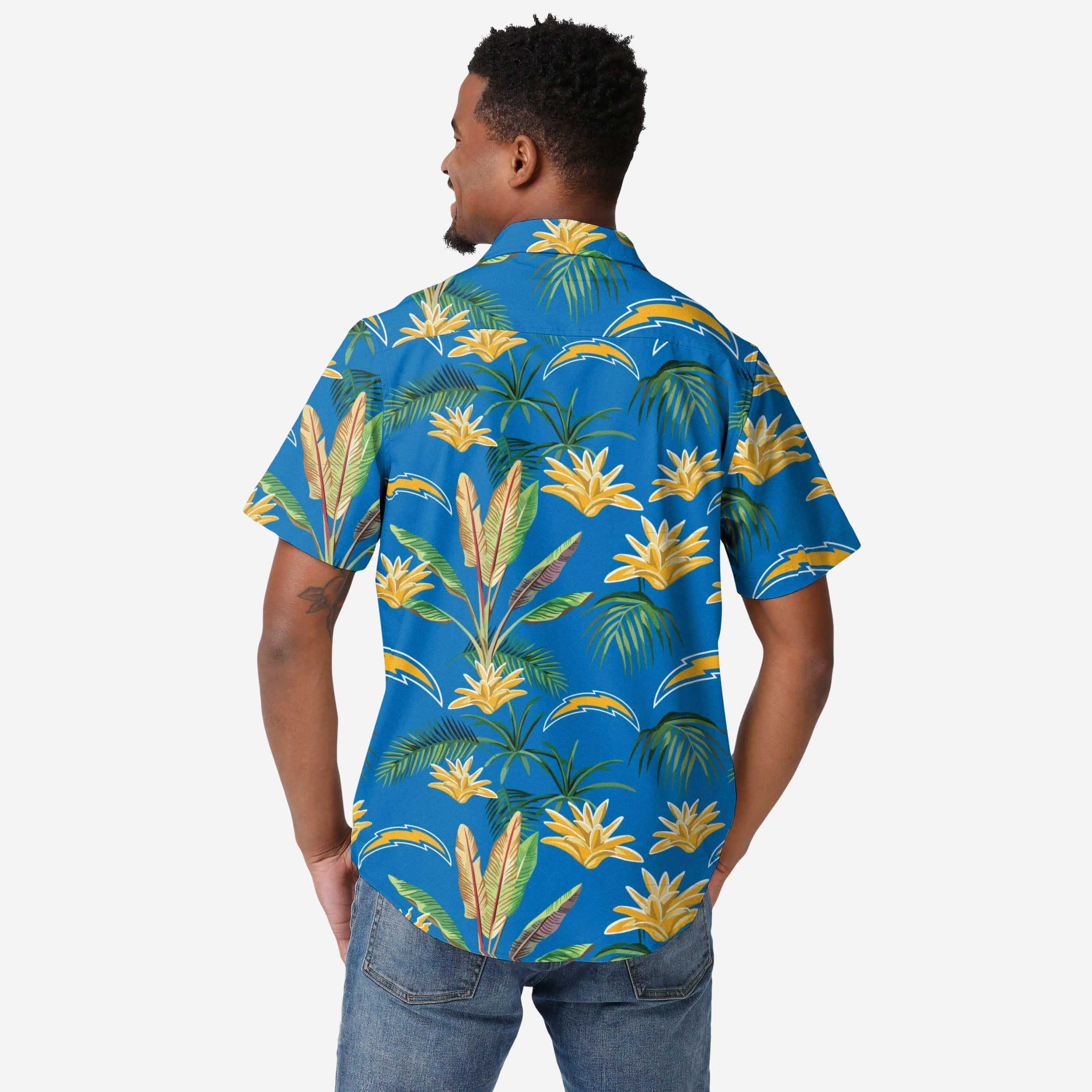 Los Angeles Chargers Victory Vacay Button Up Shirt - Image 2