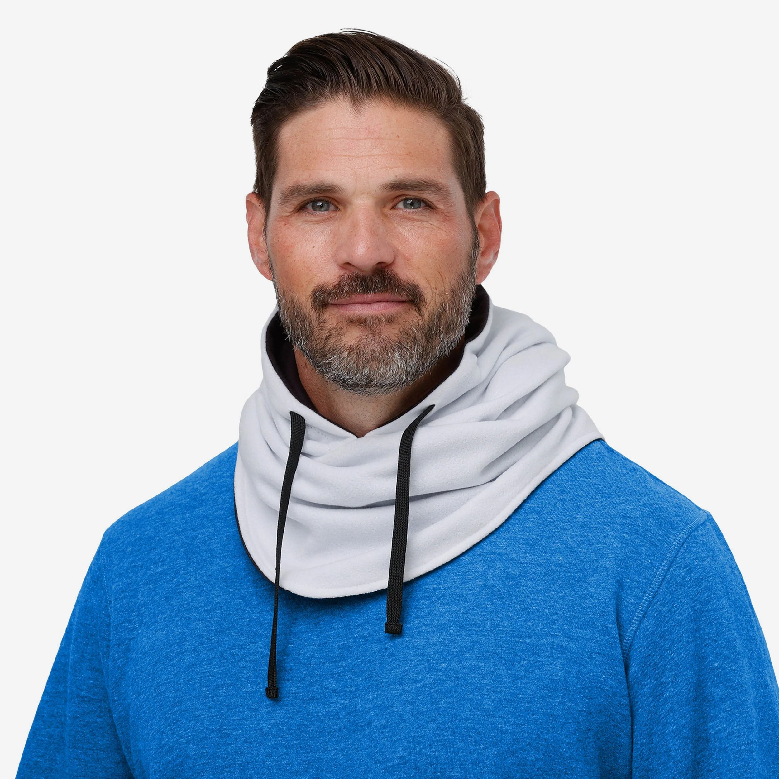 Los Angeles Chargers White Drawstring Hooded Gaiter - Image 4