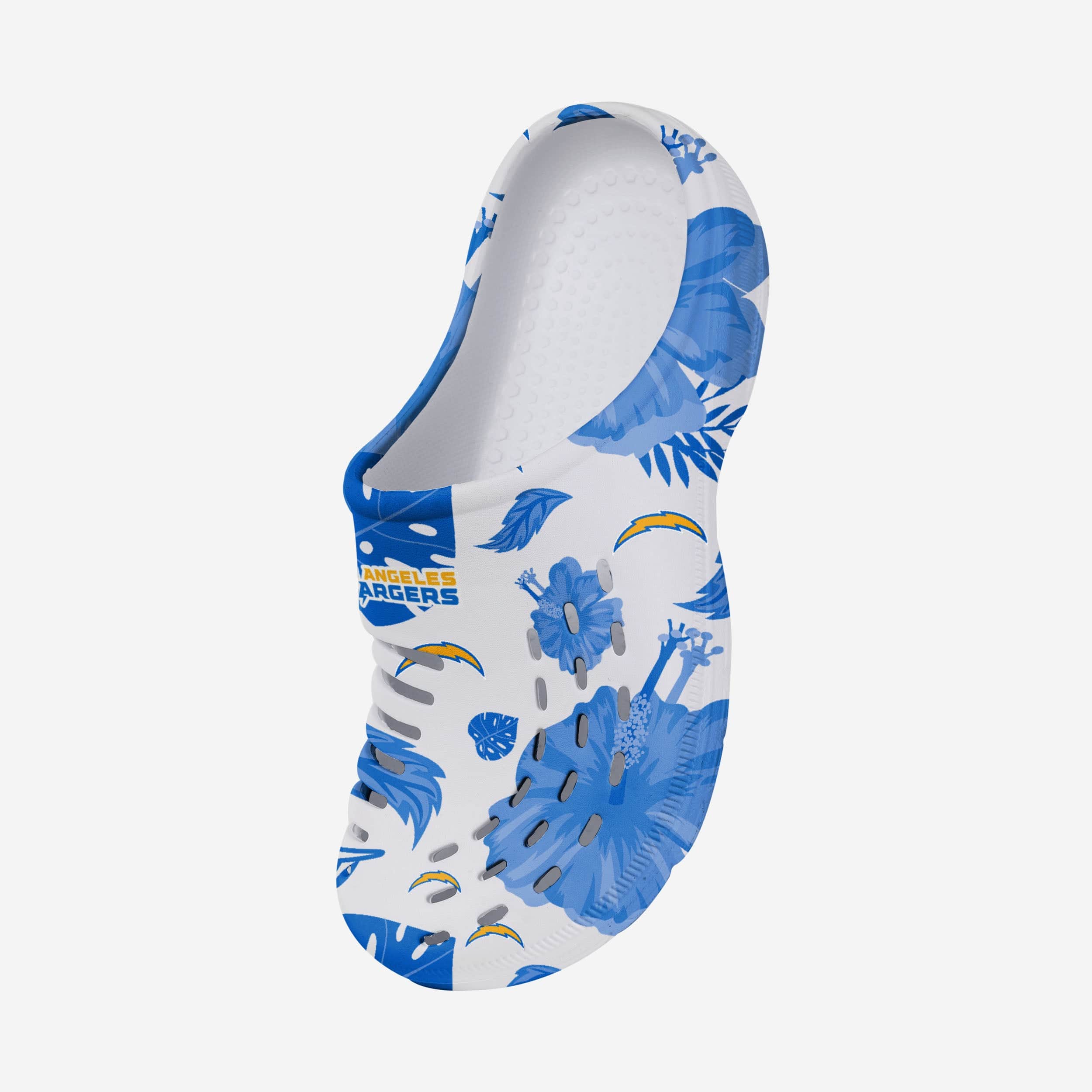 Los Angeles Chargers Womens Floral White Clog - Image 2