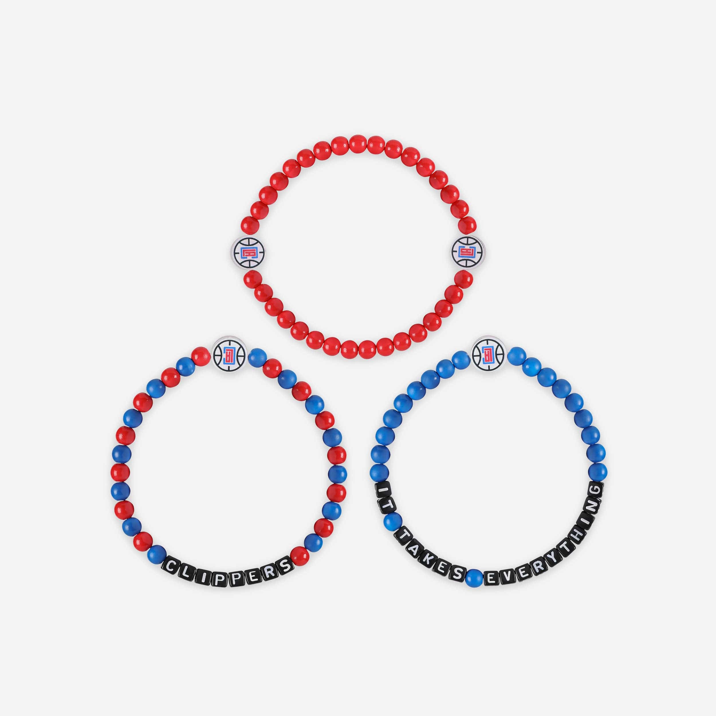 Los Angeles Clippers 3 Pack Beaded Friendship Bracelet - Image 3