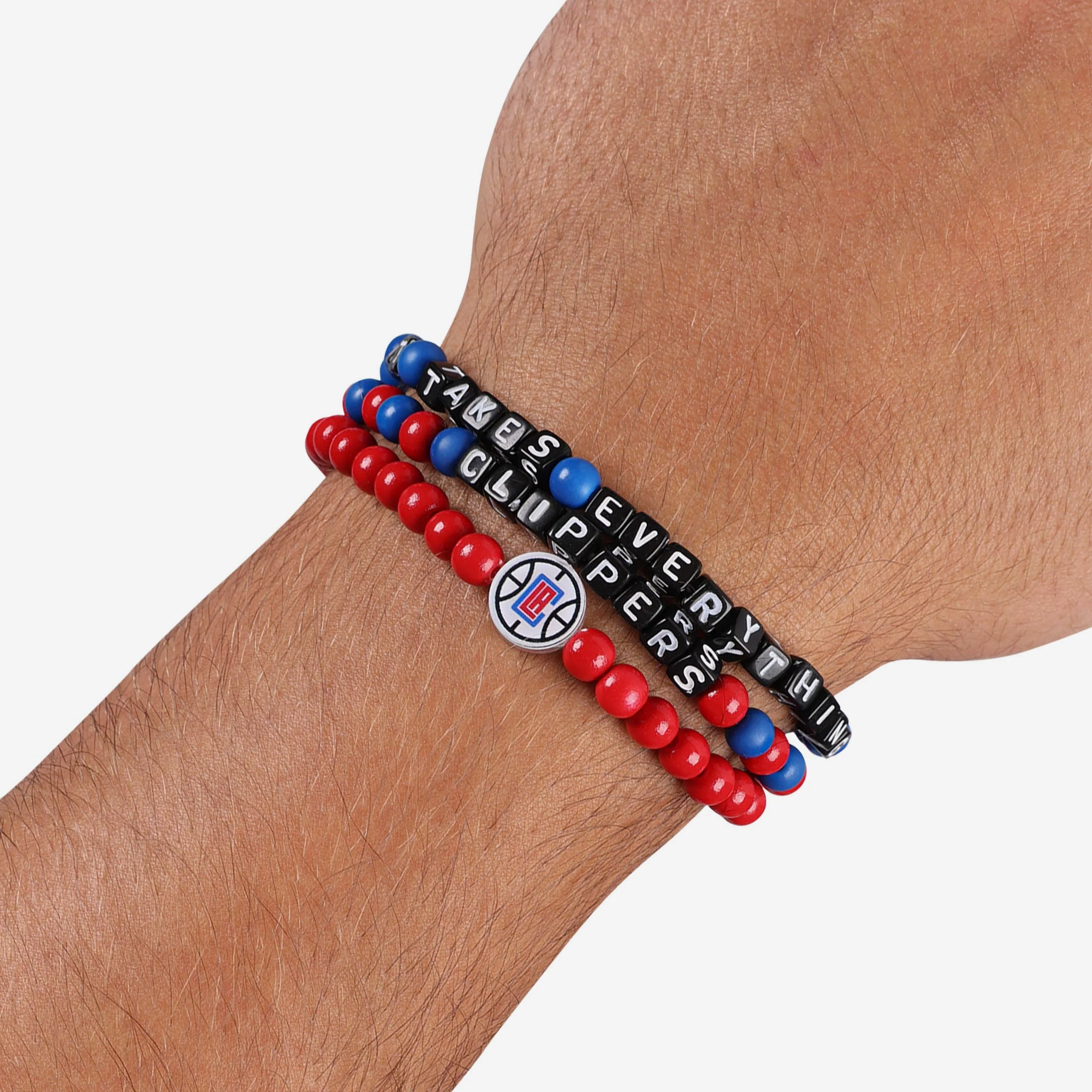 Los Angeles Clippers 3 Pack Beaded Friendship Bracelet - Image 4