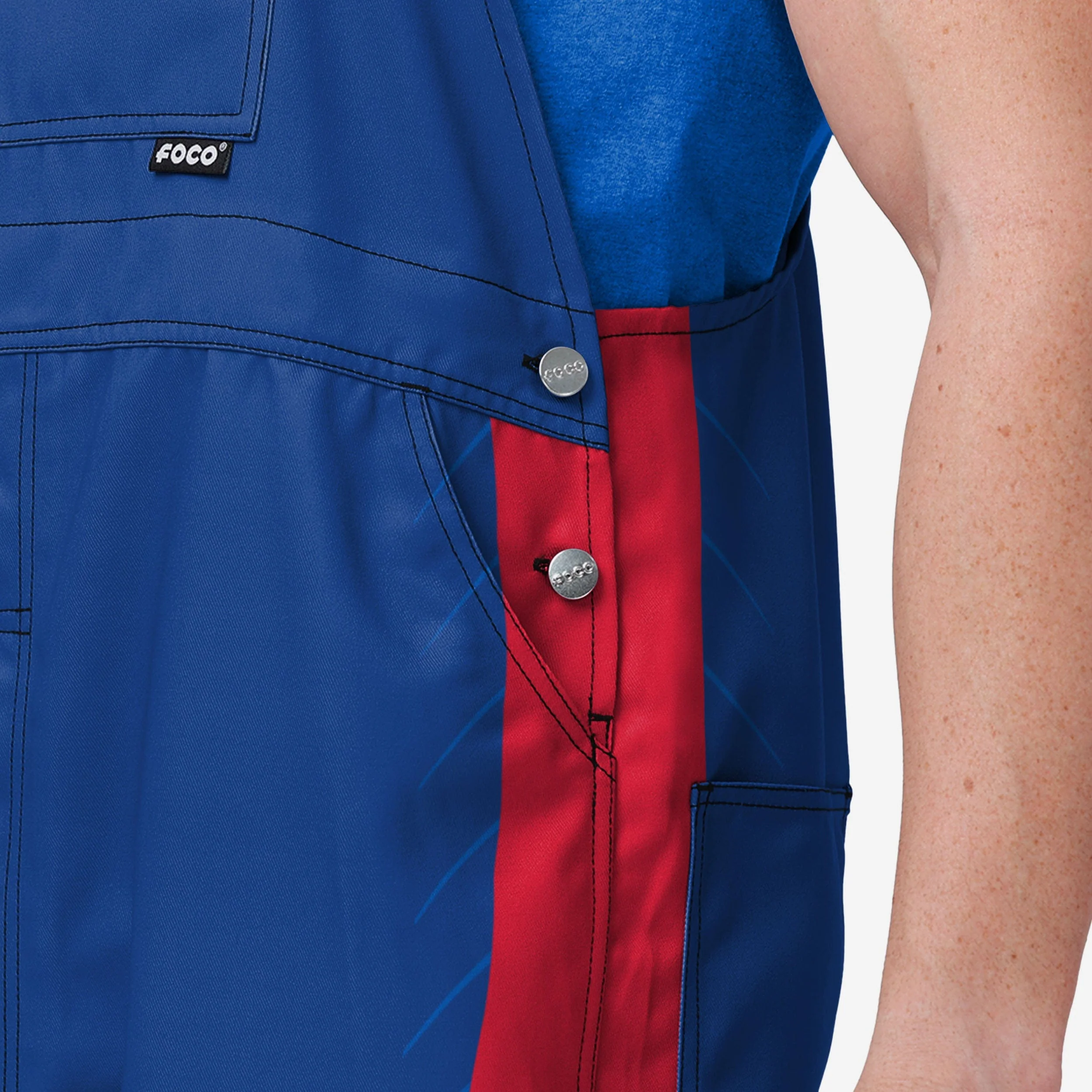 Los Angeles Clippers Mens Team Stripe Bib Overalls - Image 4