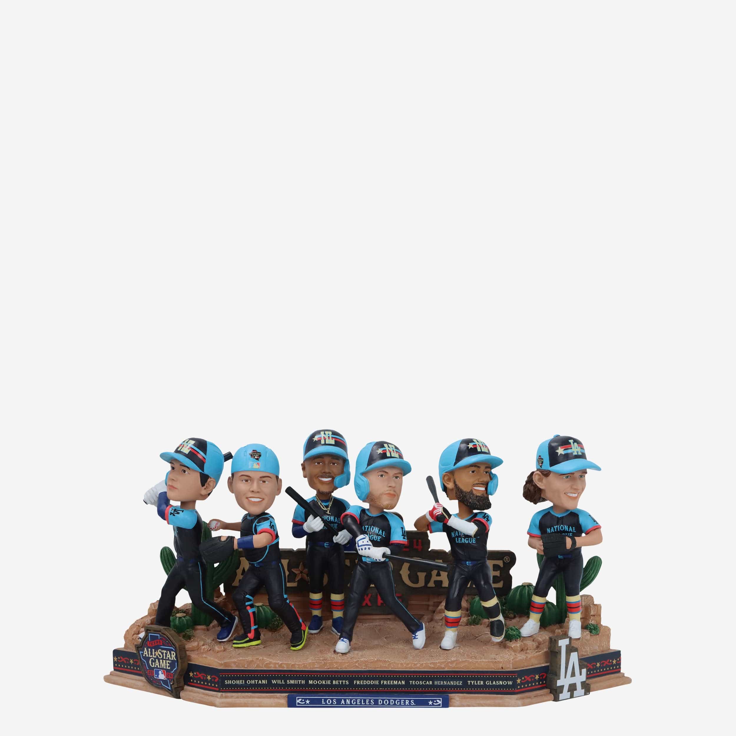 Los Angeles Dodgers 2024 All-Star Mini Bobblehead Scene