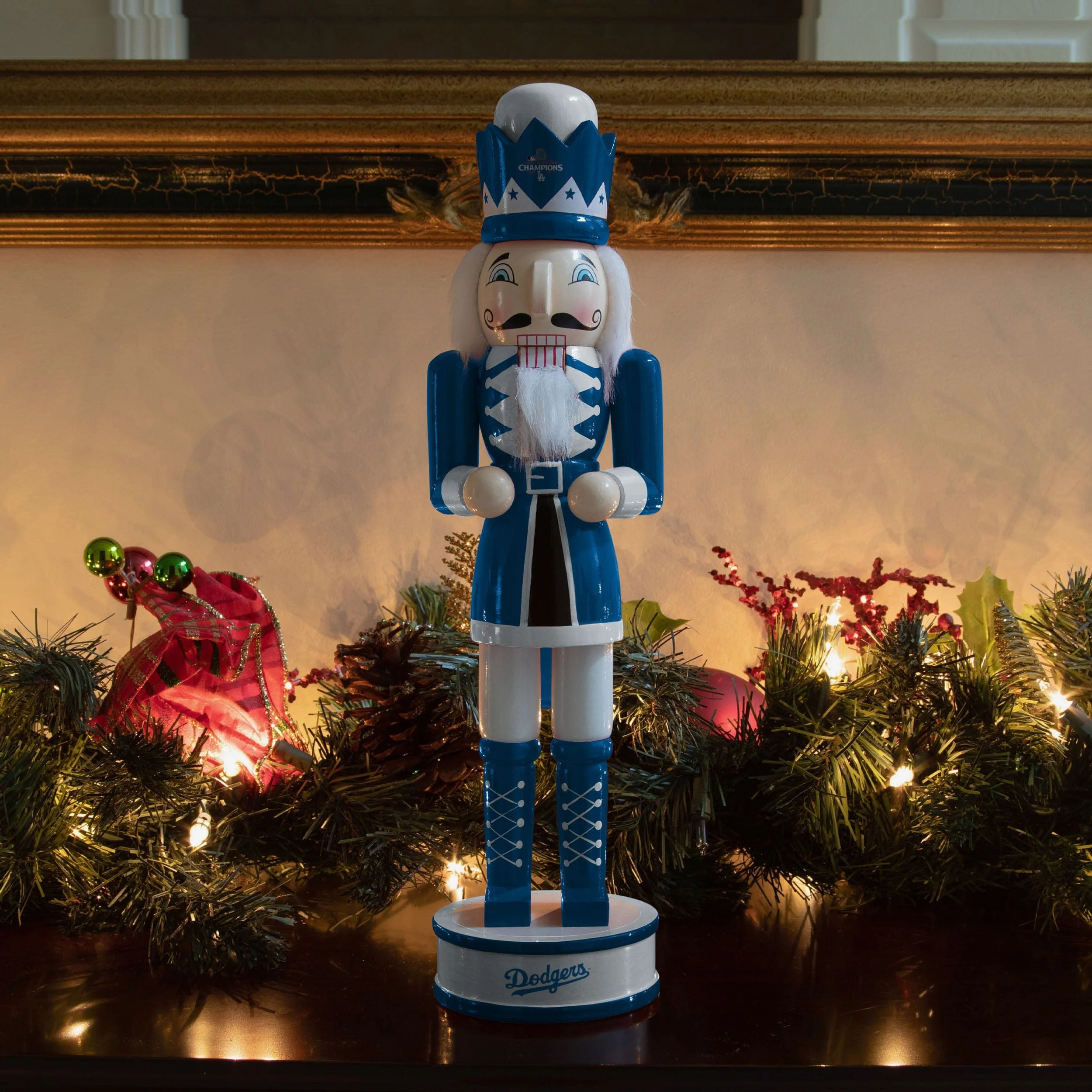 Los Angeles Dodgers 2024 World Series Champions Holiday Nutcracker - Image 3