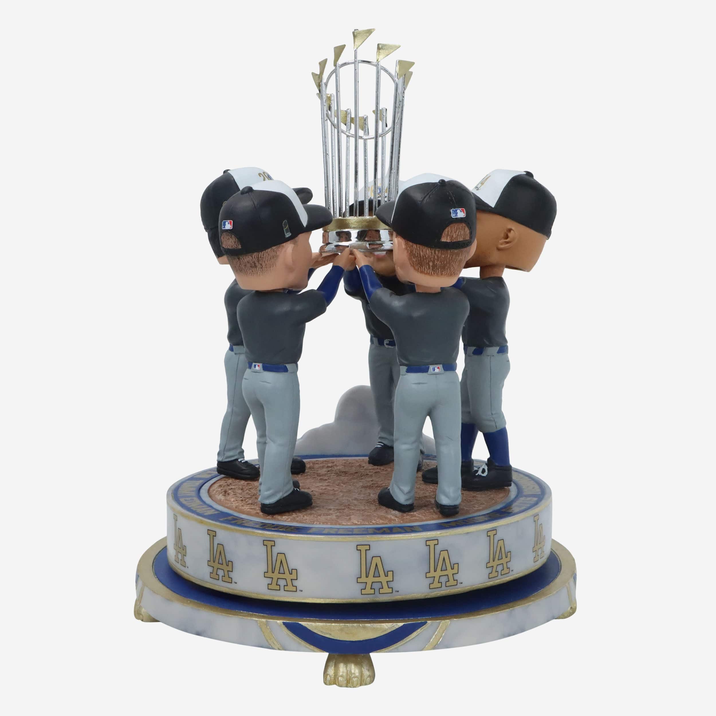 Los Angeles Dodgers 2024 World Series Champions Trophy Spinner Mini Bobblehead Scene - Image 5