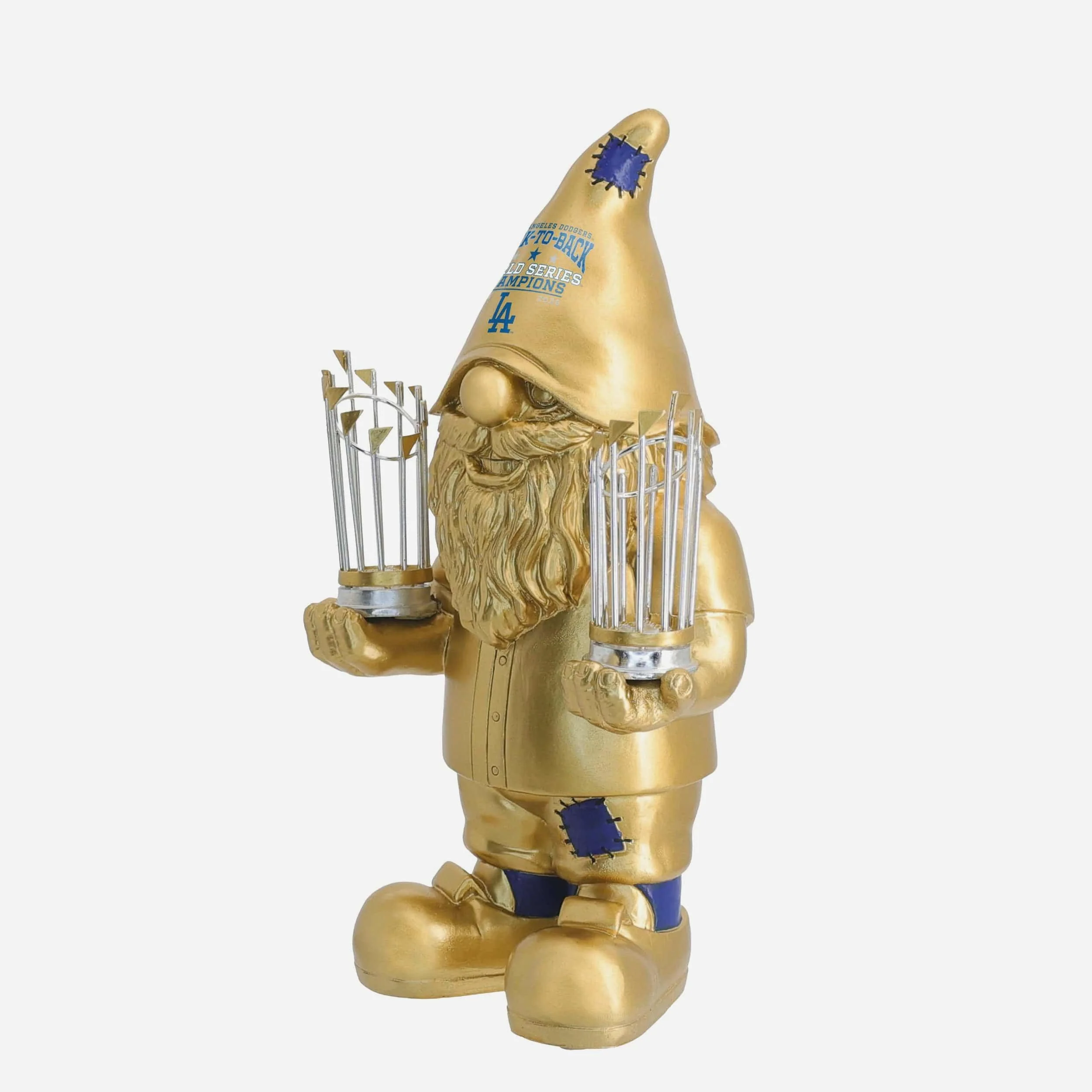 Los Angeles Dodgers 2025 Back To Back World Series Champions Gold Plated Gnome - Image 2