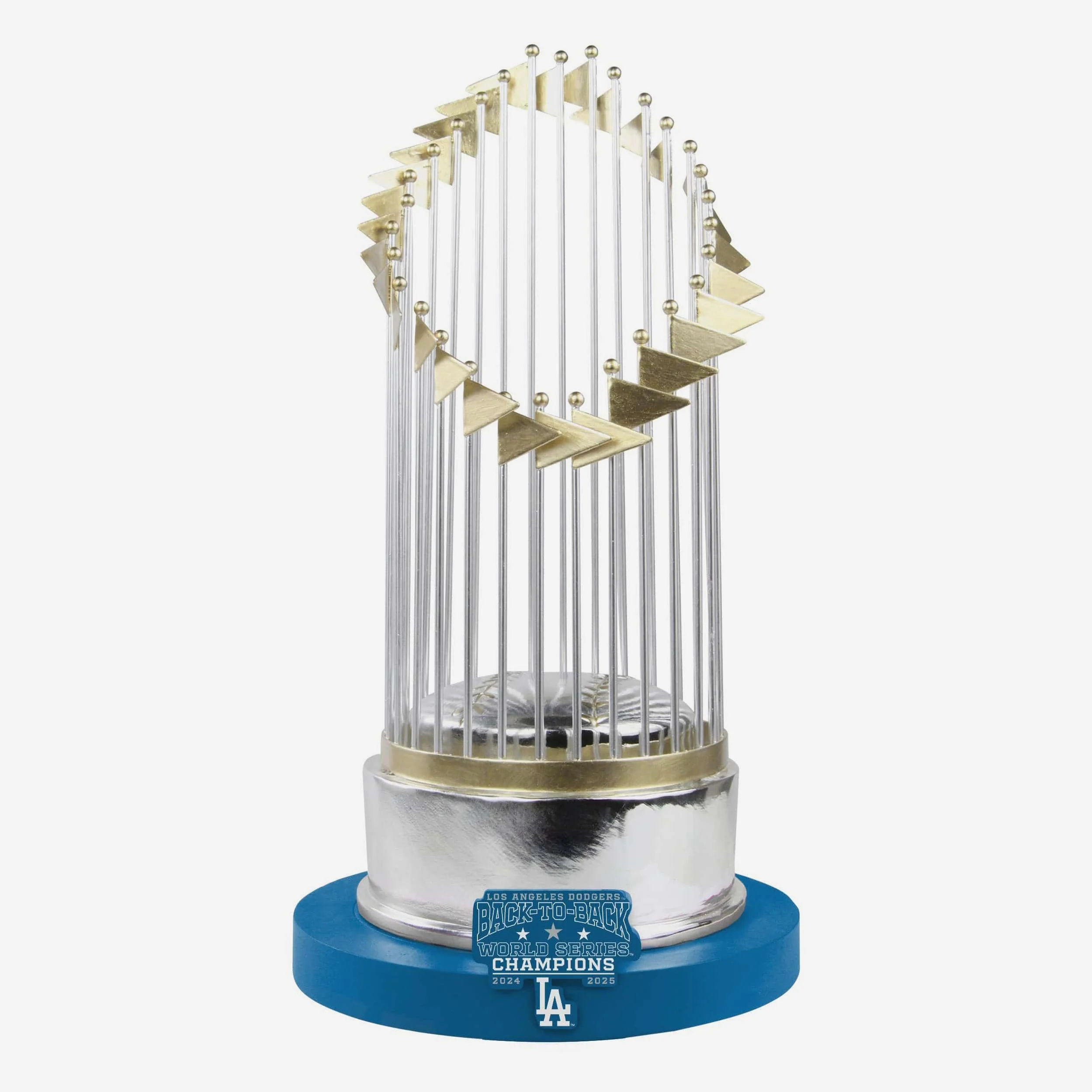 Los Angeles Dodgers 2025 Back To Back World Series Champions Replica Trophy