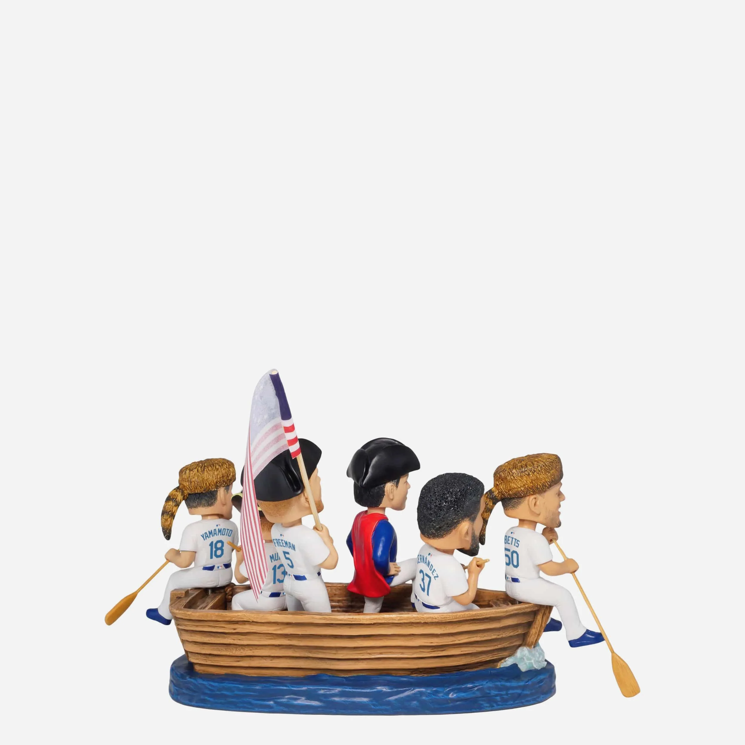 Los Angeles Dodgers America's 250th Anniversary Crossing the Delaware Mini Bobblehead Scene - Image 5