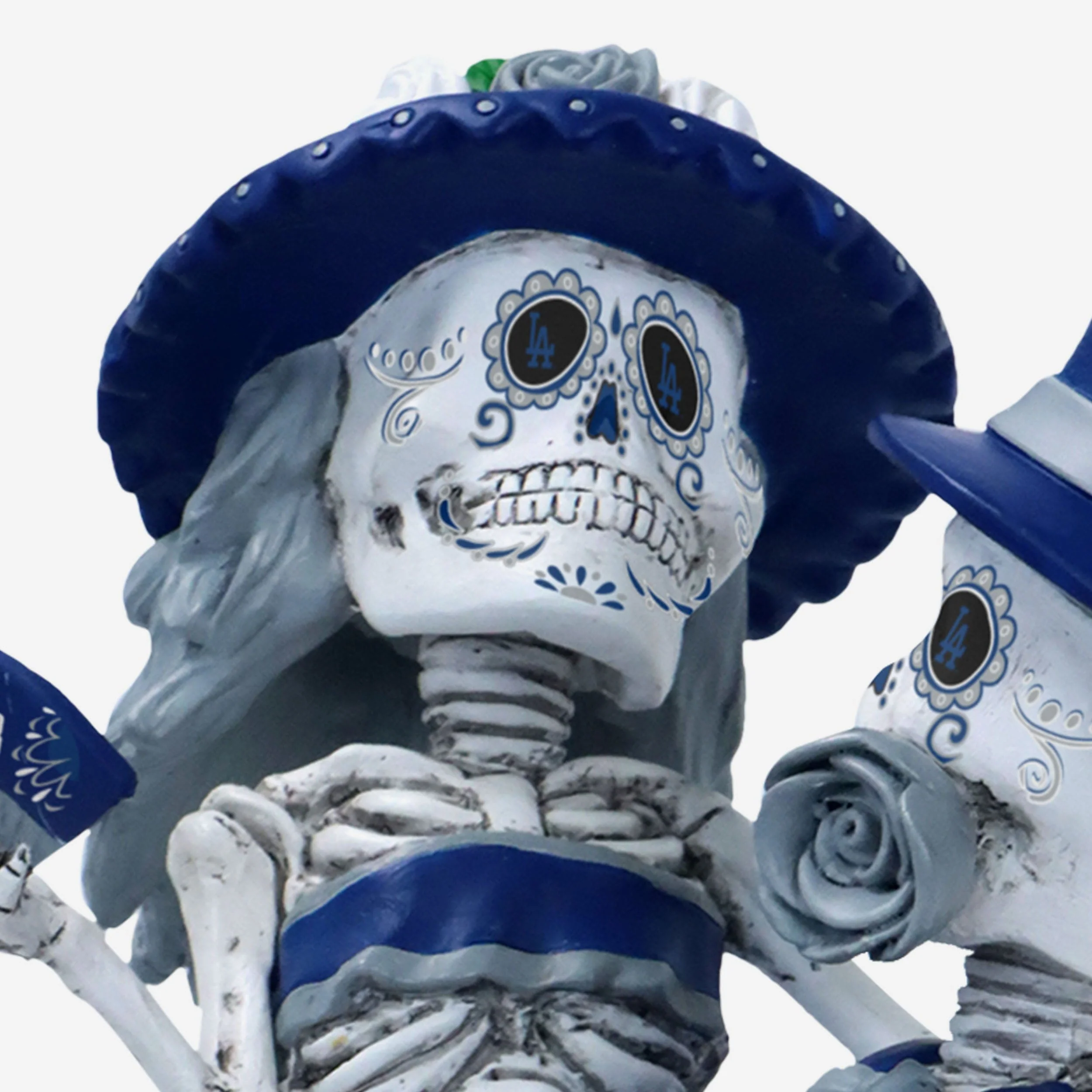 Los Angeles Dodgers Calavera Couple Dual Spinner Bobblehead - Image 3
