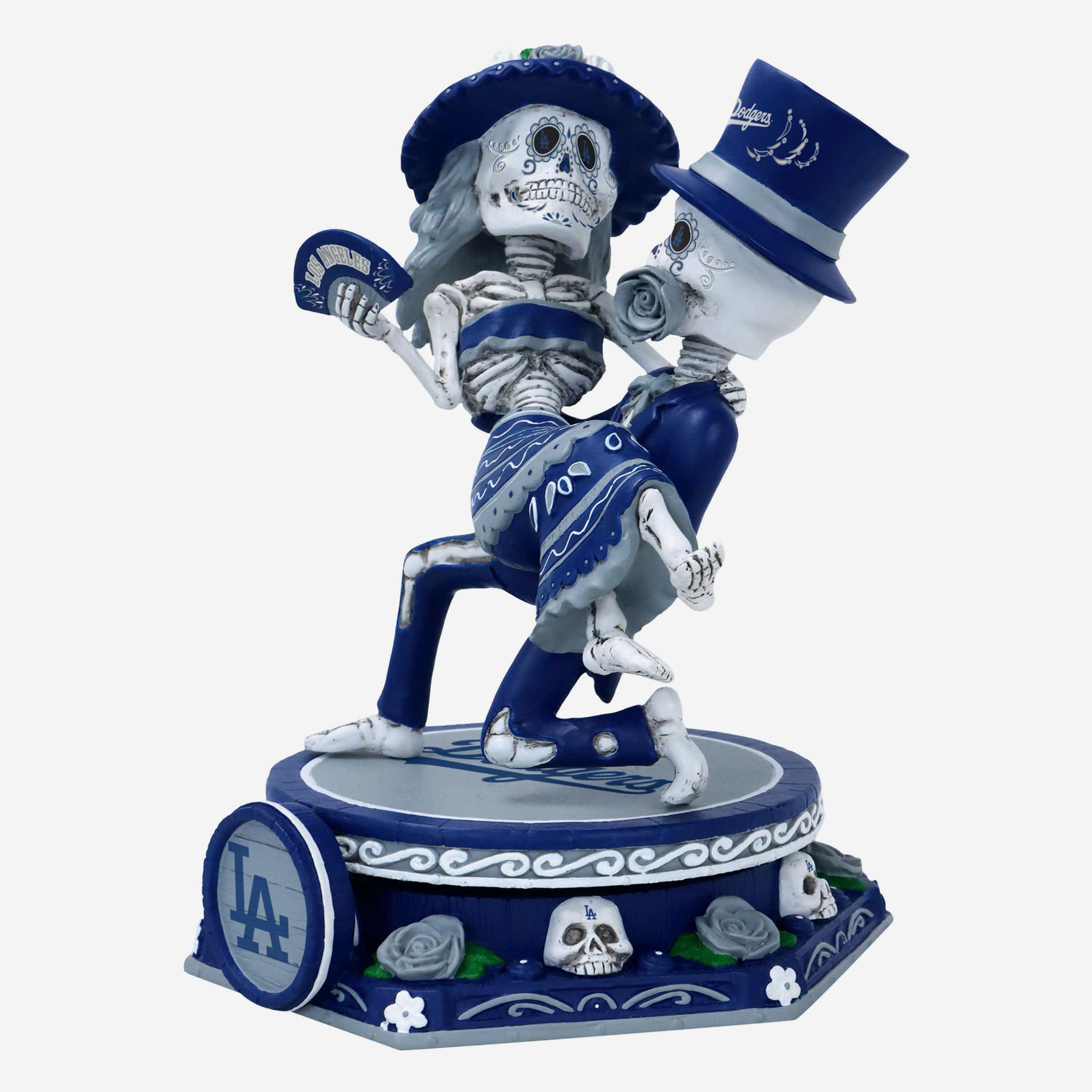 Los Angeles Dodgers Calavera Couple Dual Spinner Bobblehead - Image 5