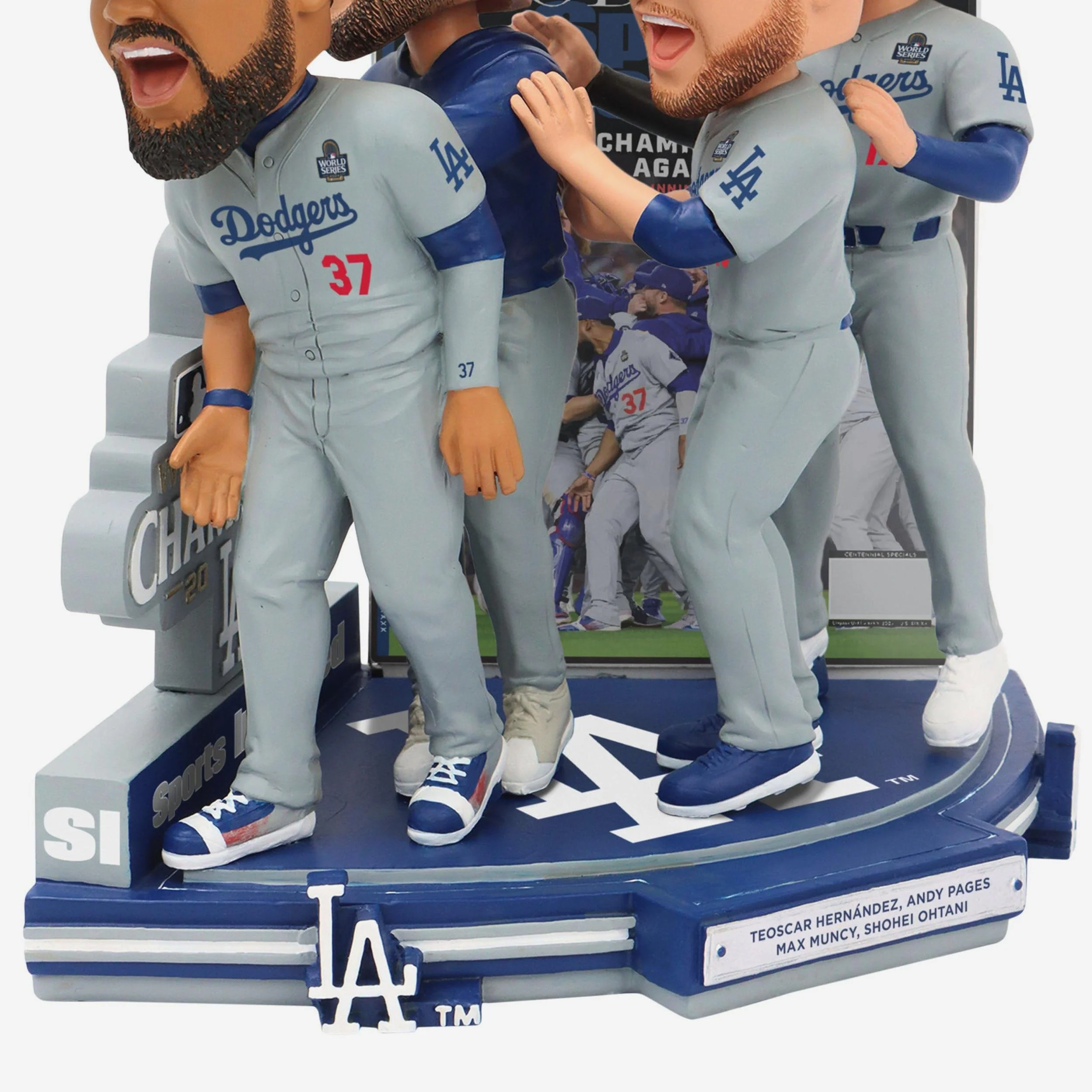 Los Angeles Dodgers Champions Again Sports Illustrated Cover Bobblehead - Image 2