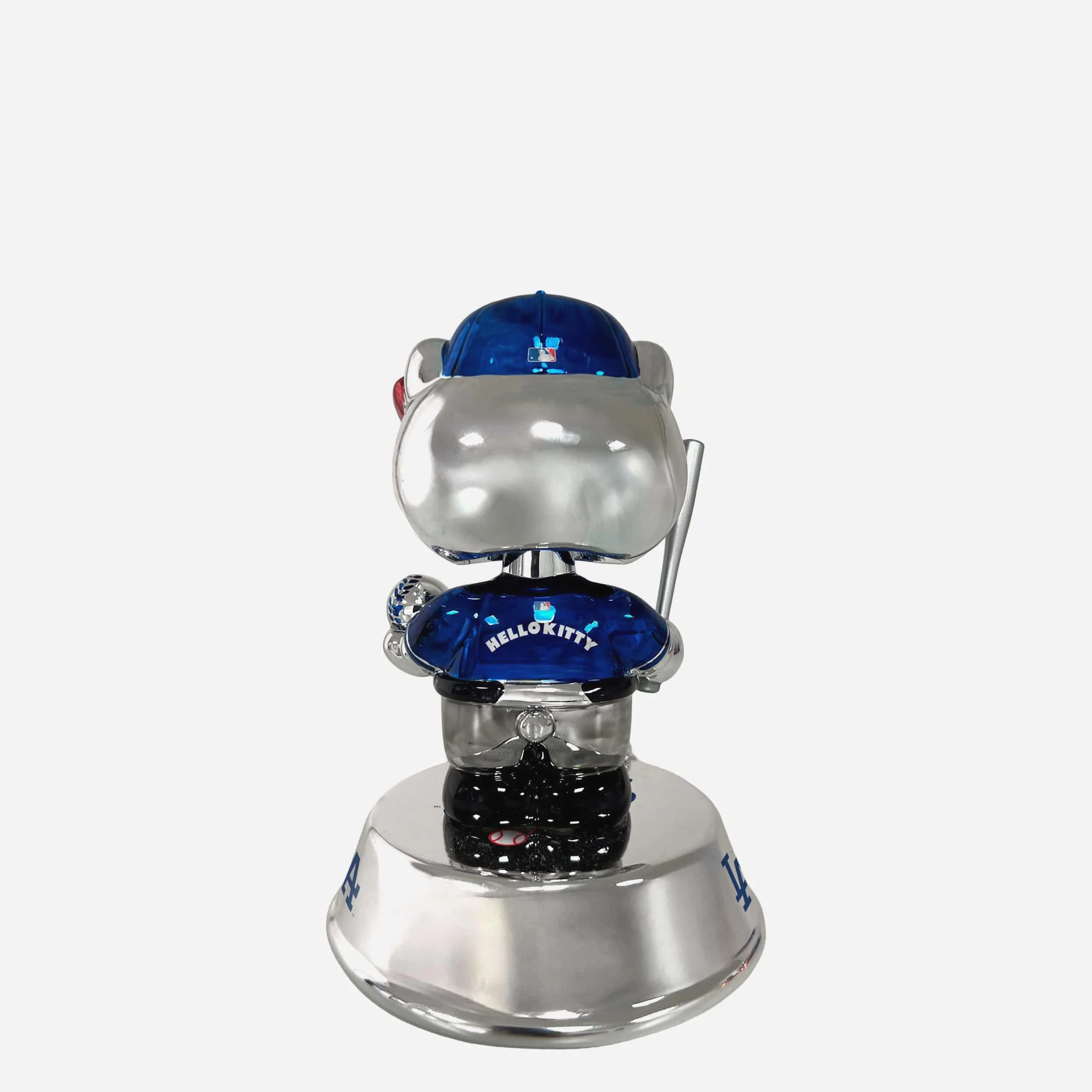 Los Angeles Dodgers Hello Kitty® Electroplated Edition Mini Bobblehead - Image 5