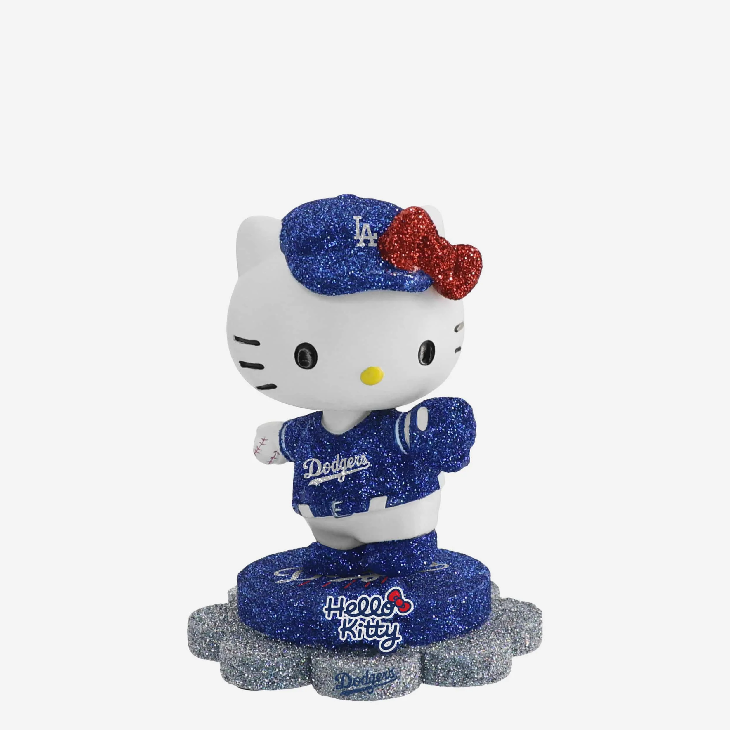 Los Angeles Dodgers Hello Kitty® Glitter Mini Bobblehead