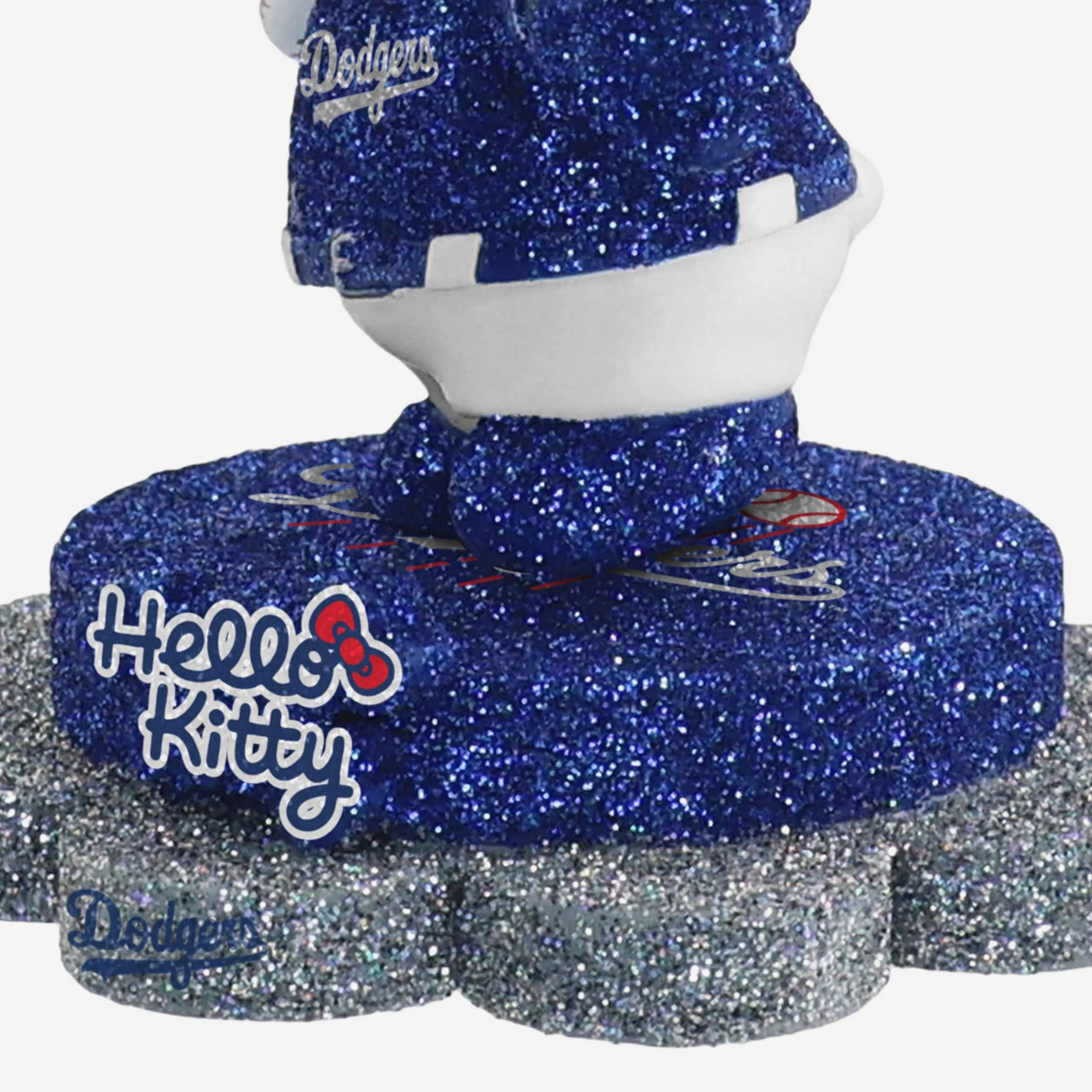 Los Angeles Dodgers Hello Kitty® Glitter Mini Bobblehead - Image 3