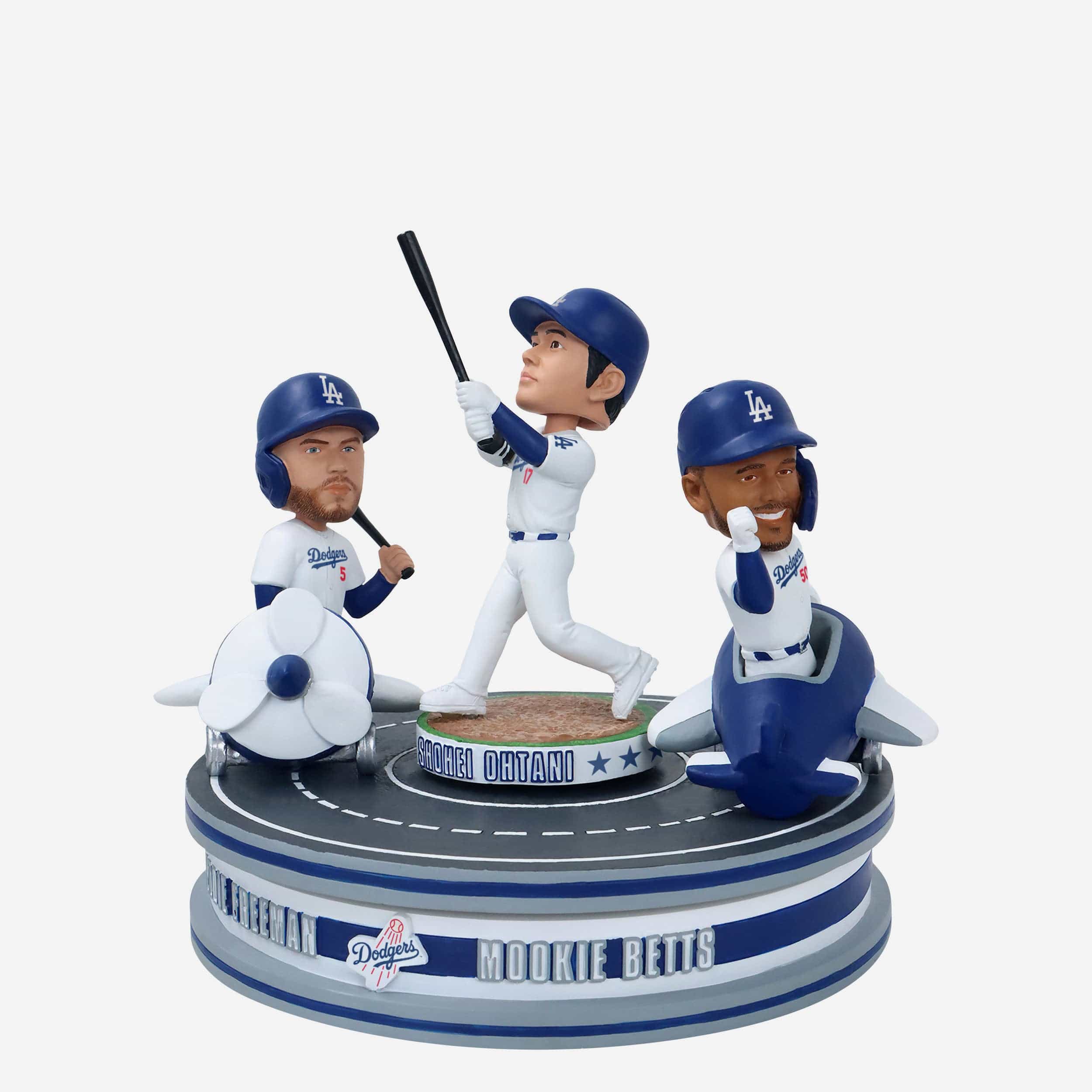 Los Angeles Dodgers Jet Setter Spinner Mini Bobblehead Scene - Image 6