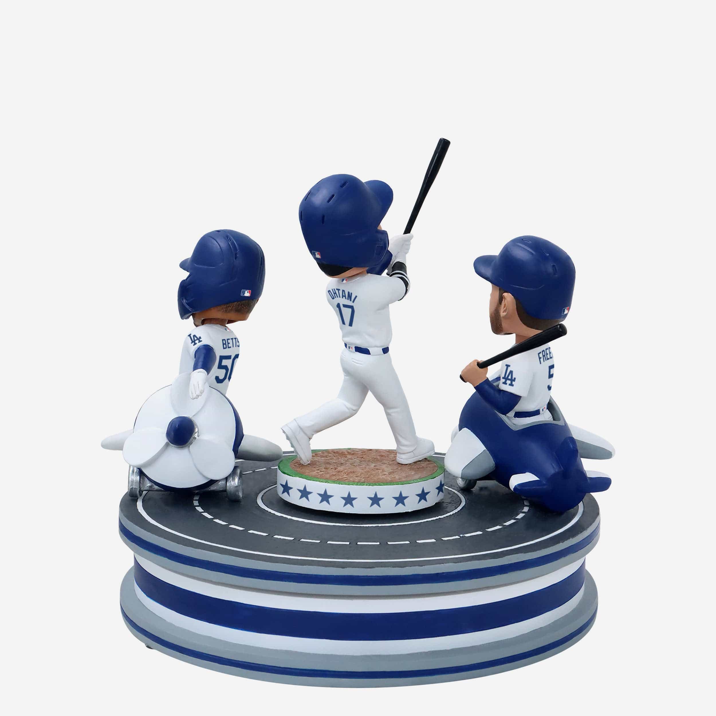 Los Angeles Dodgers Jet Setter Spinner Mini Bobblehead Scene - Image 7