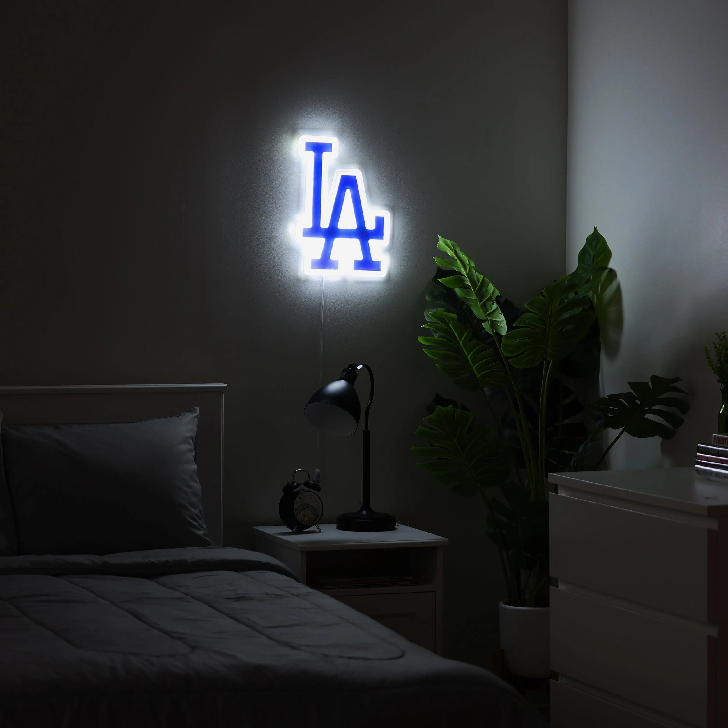 Los Angeles Dodgers LED Neon Light Up Team Logo Sign - Image 3