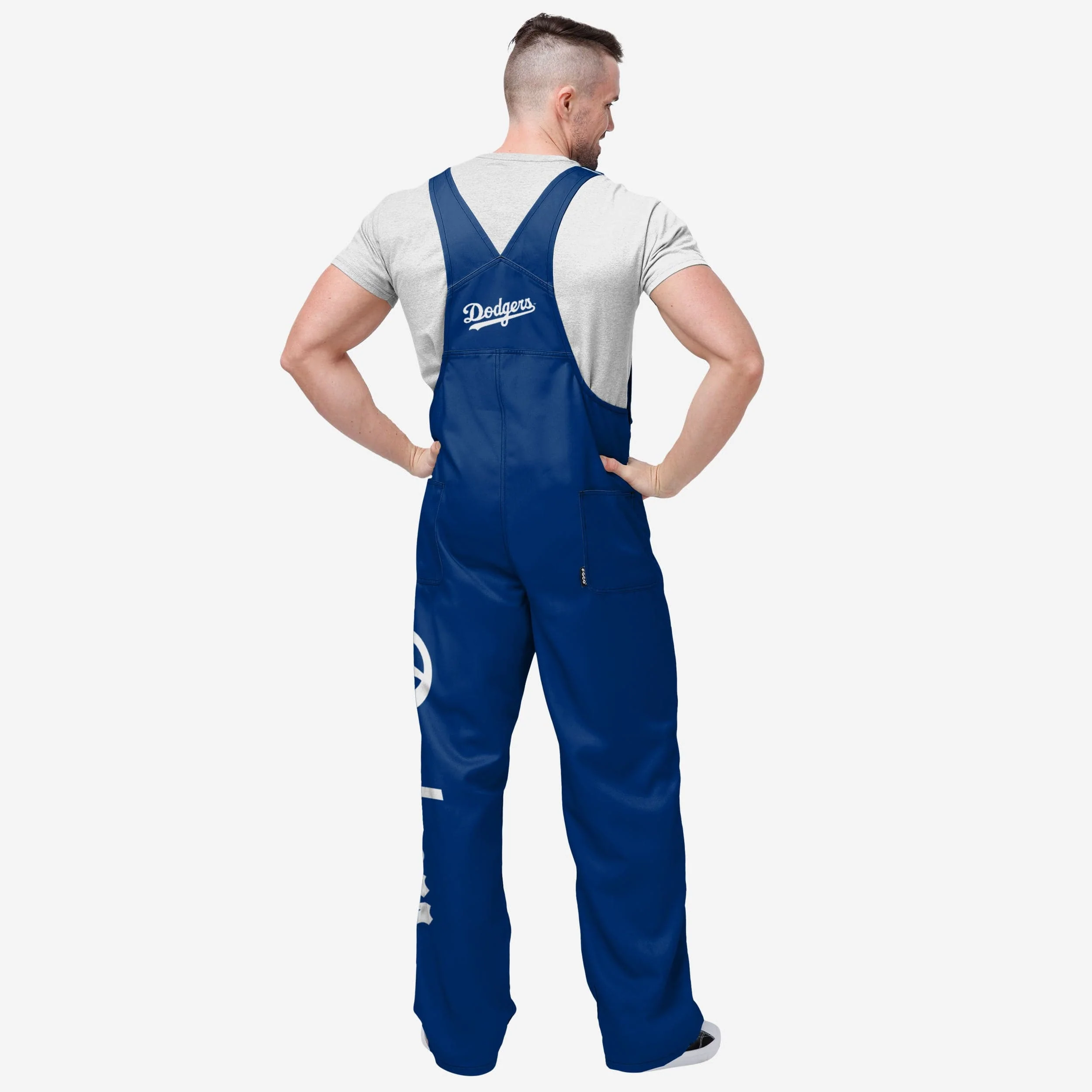Los Angeles Dodgers Mens Big Logo Bib Overalls - Image 2
