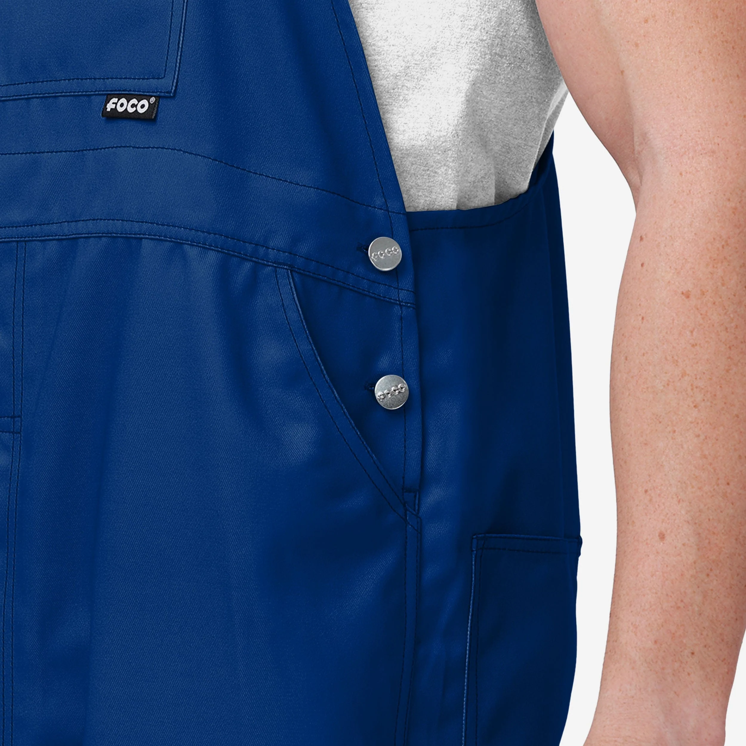Los Angeles Dodgers Mens Big Logo Bib Overalls - Image 5