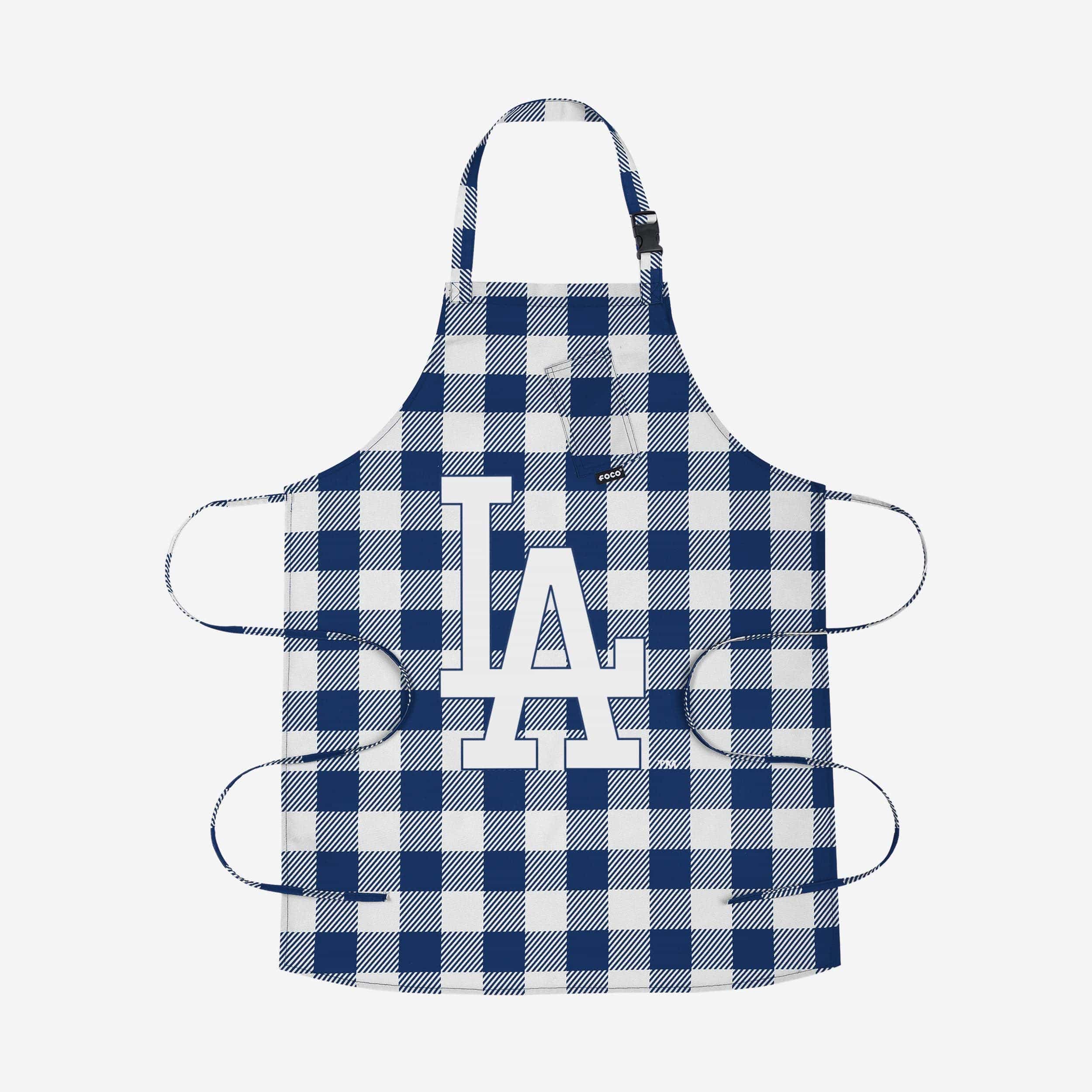 Los Angeles Dodgers Plaid Apron
